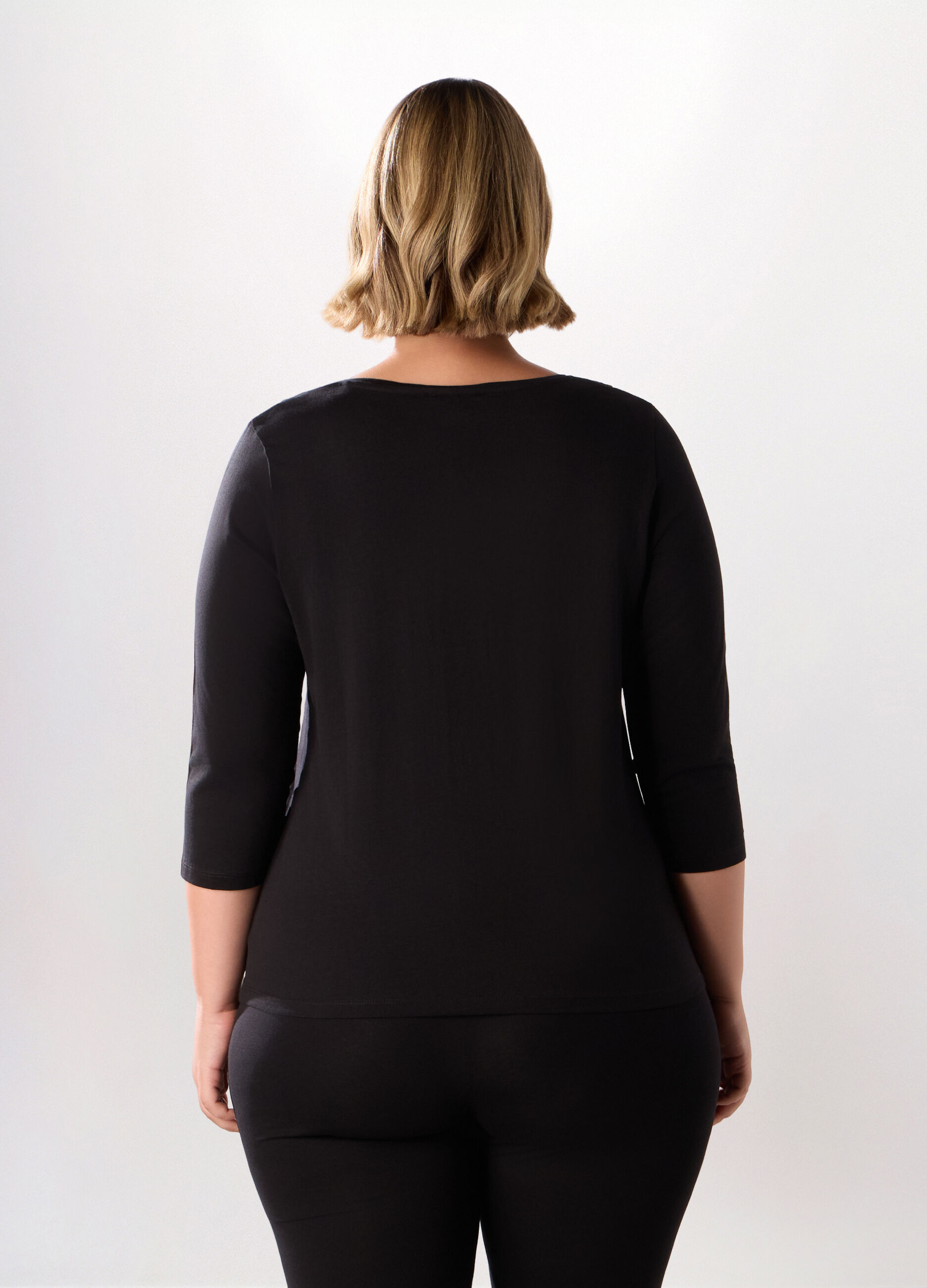 T-shirt in jersey di puro cotone donna curvy_1