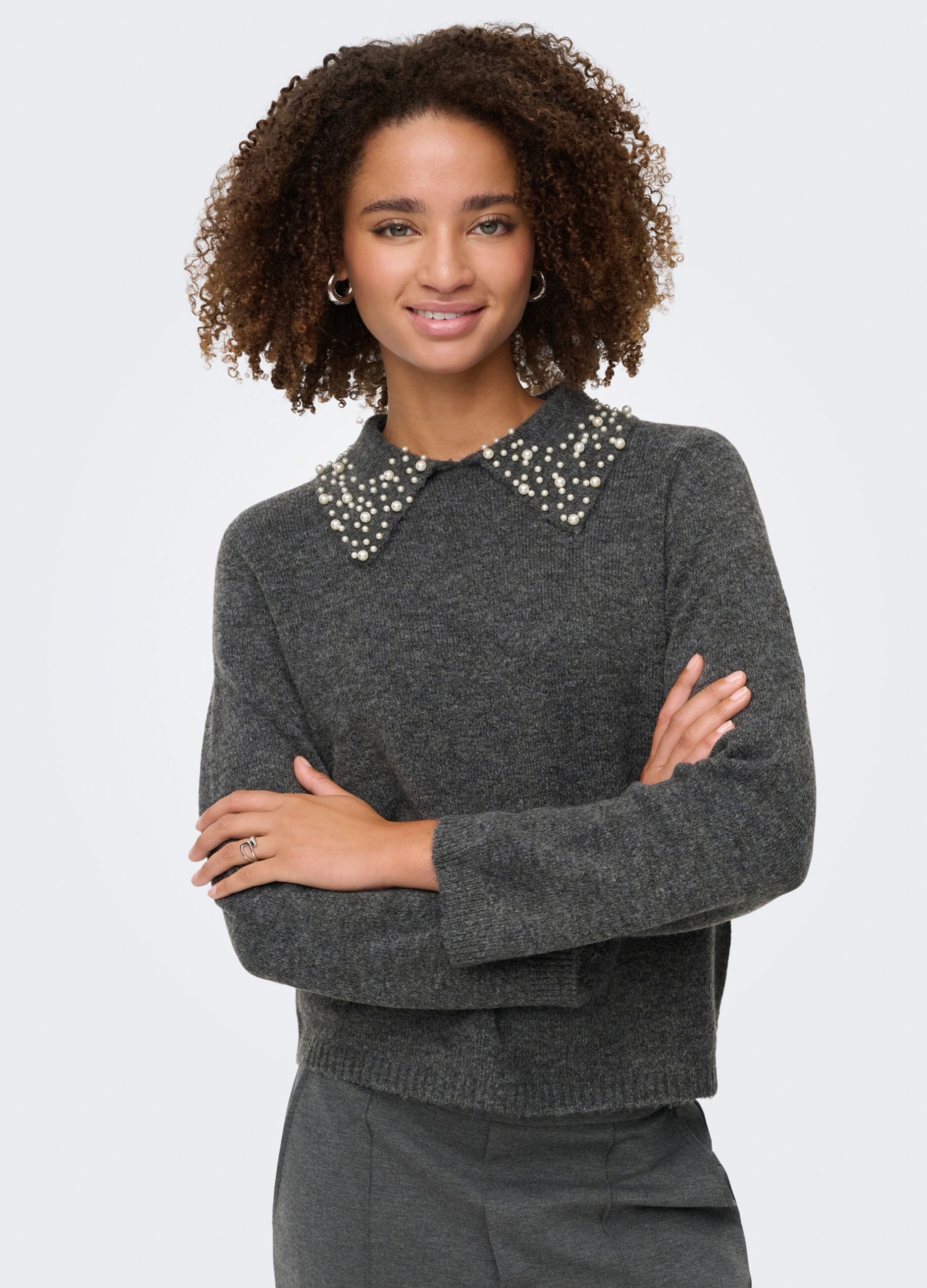 Tricot con perle applicate donna_3