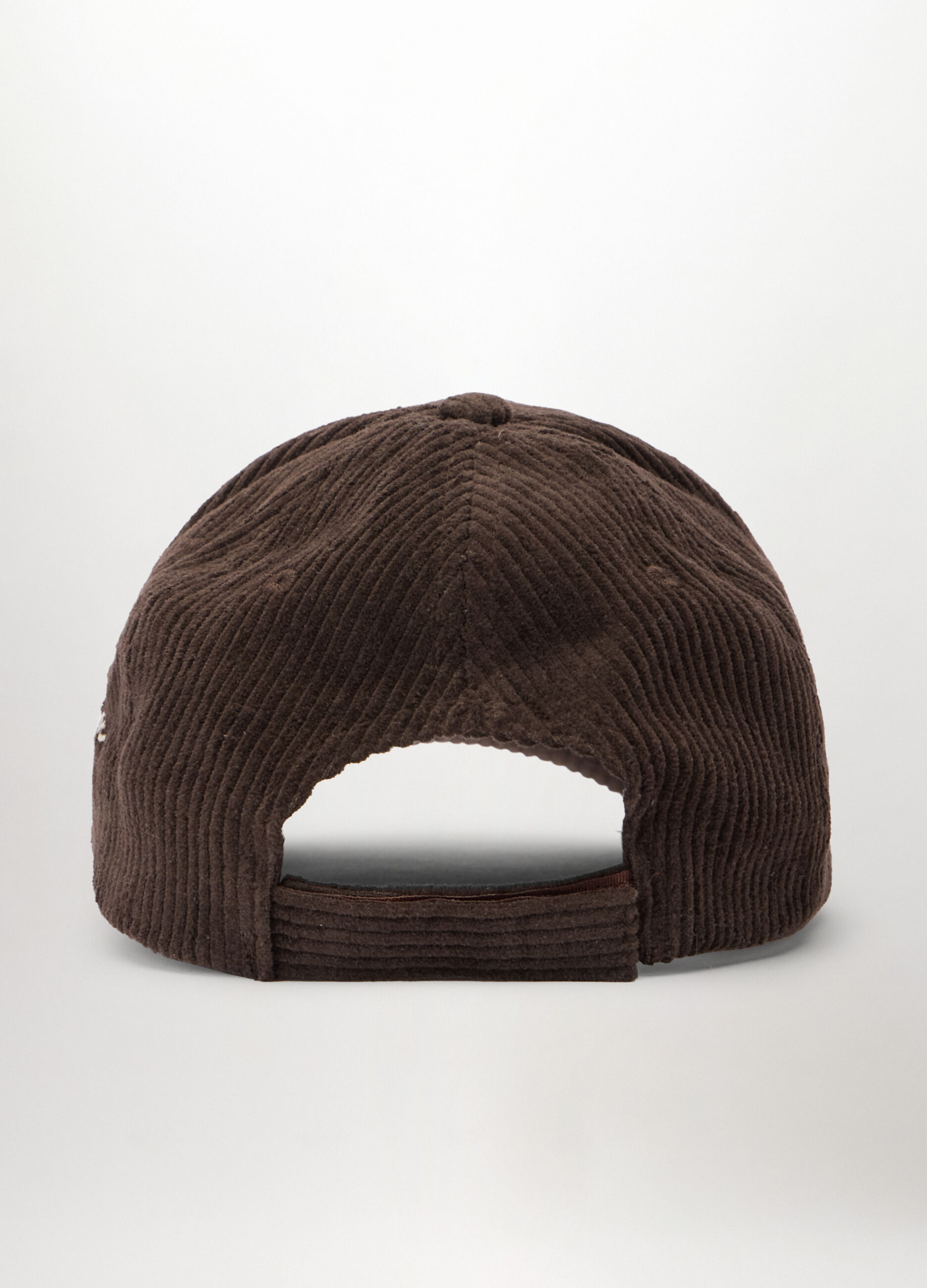 Cappello baseball in velluto con logo uomo_1
