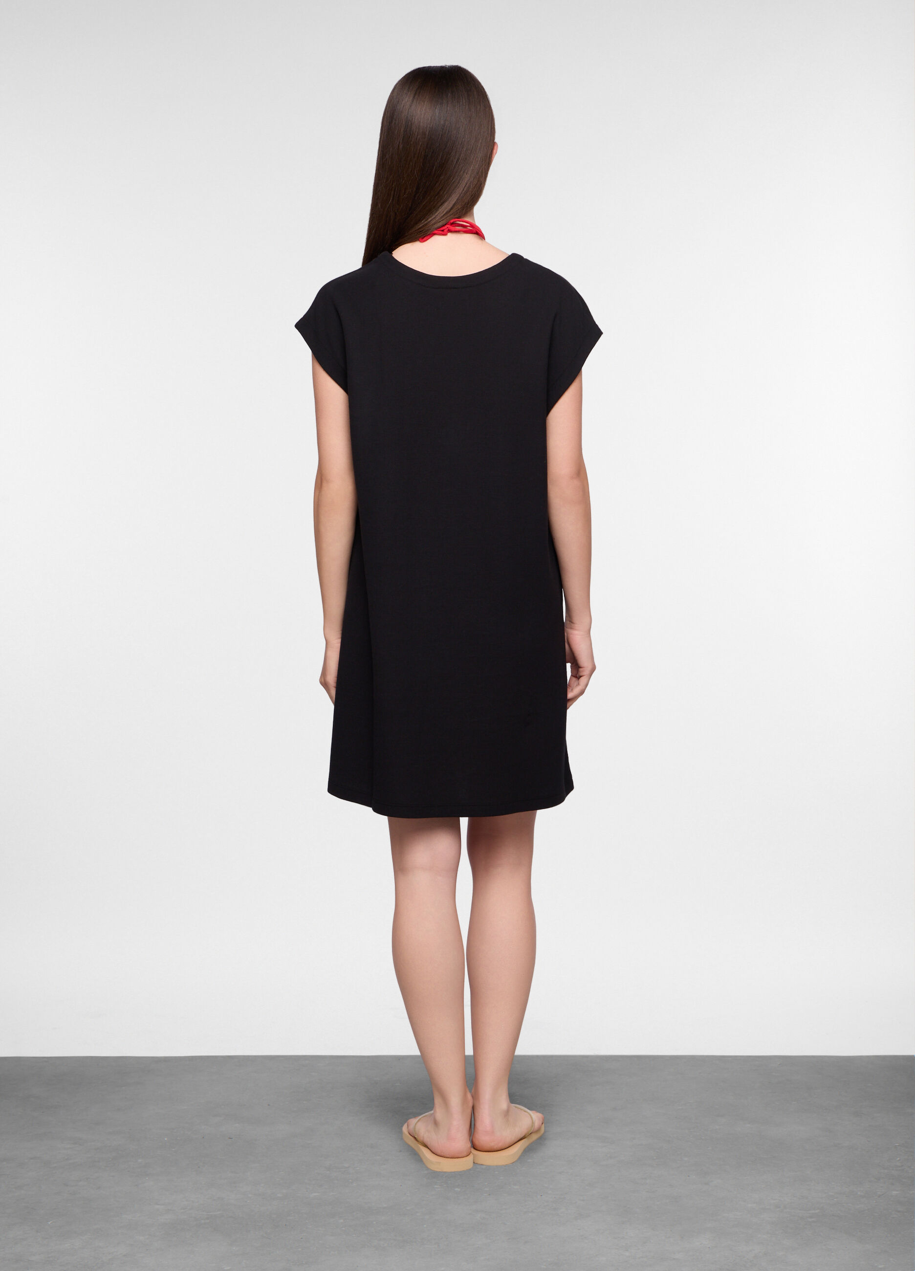 Caftano copricostume in jersey di puro cotone donna_1