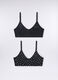 Pack 2 reggiseni a triangolo stretch donna_0