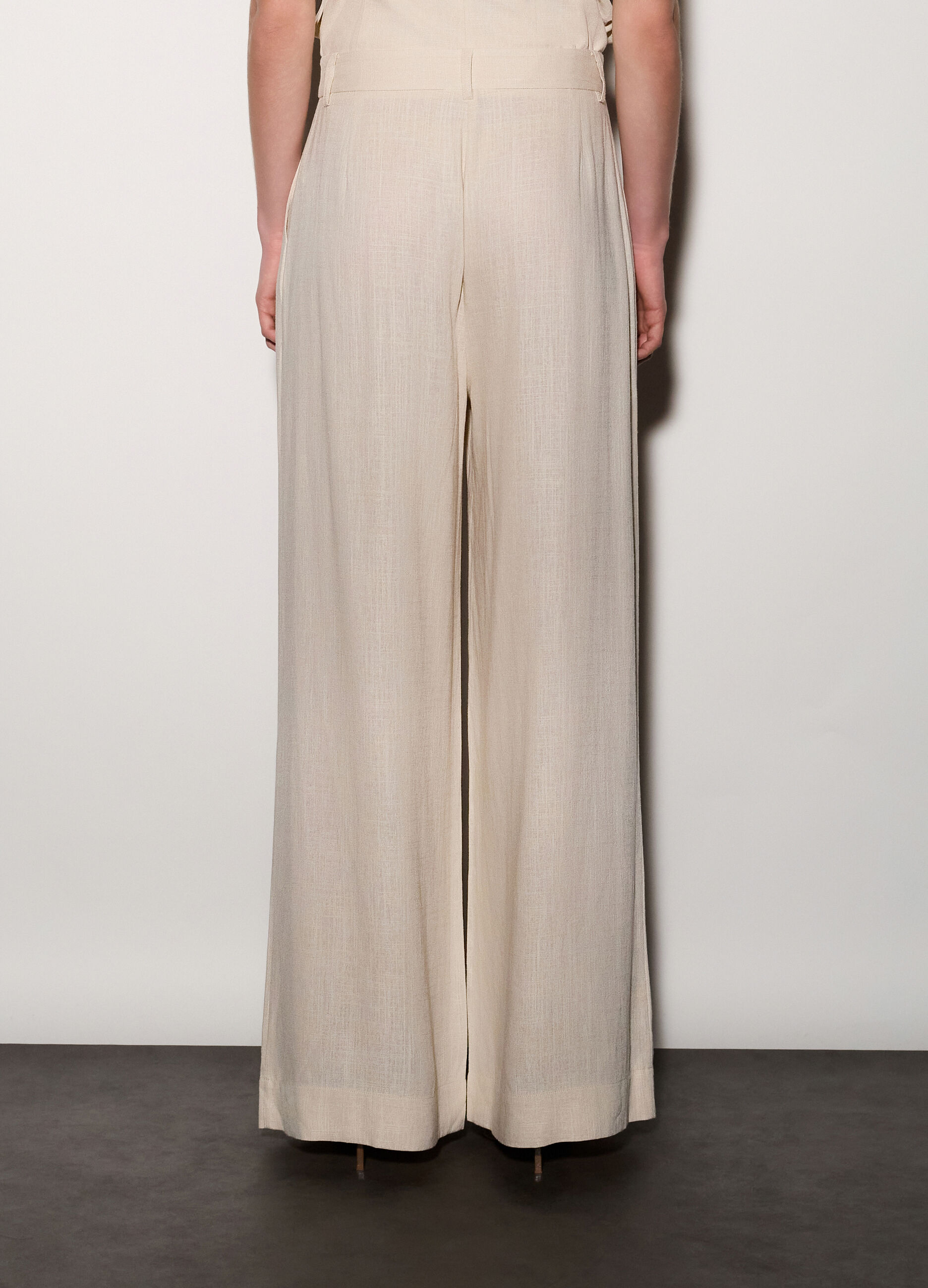 Pantaloni misto lino donna_2