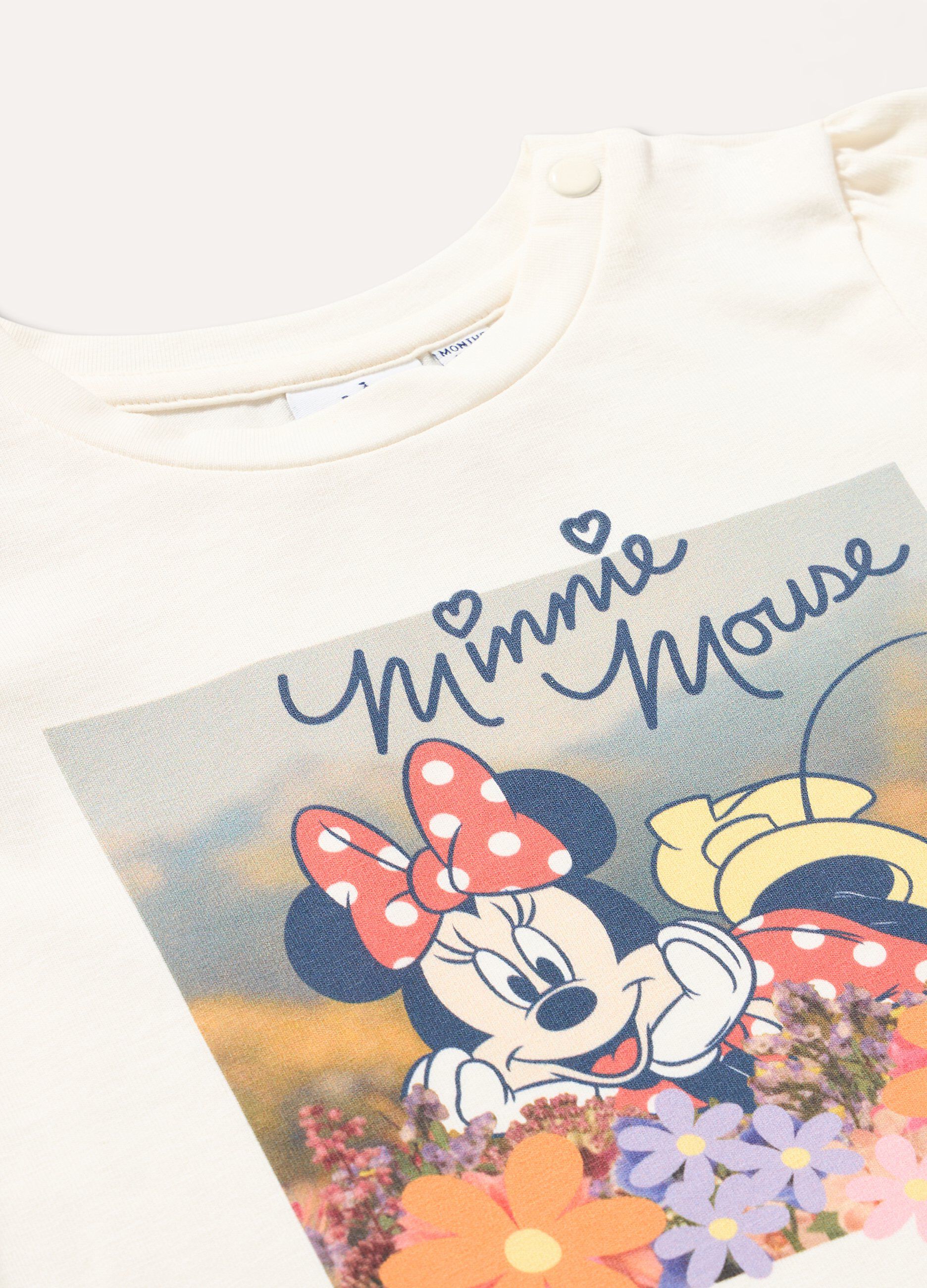 T-shirt Disney a maniche lunghe in cotone neonata_1