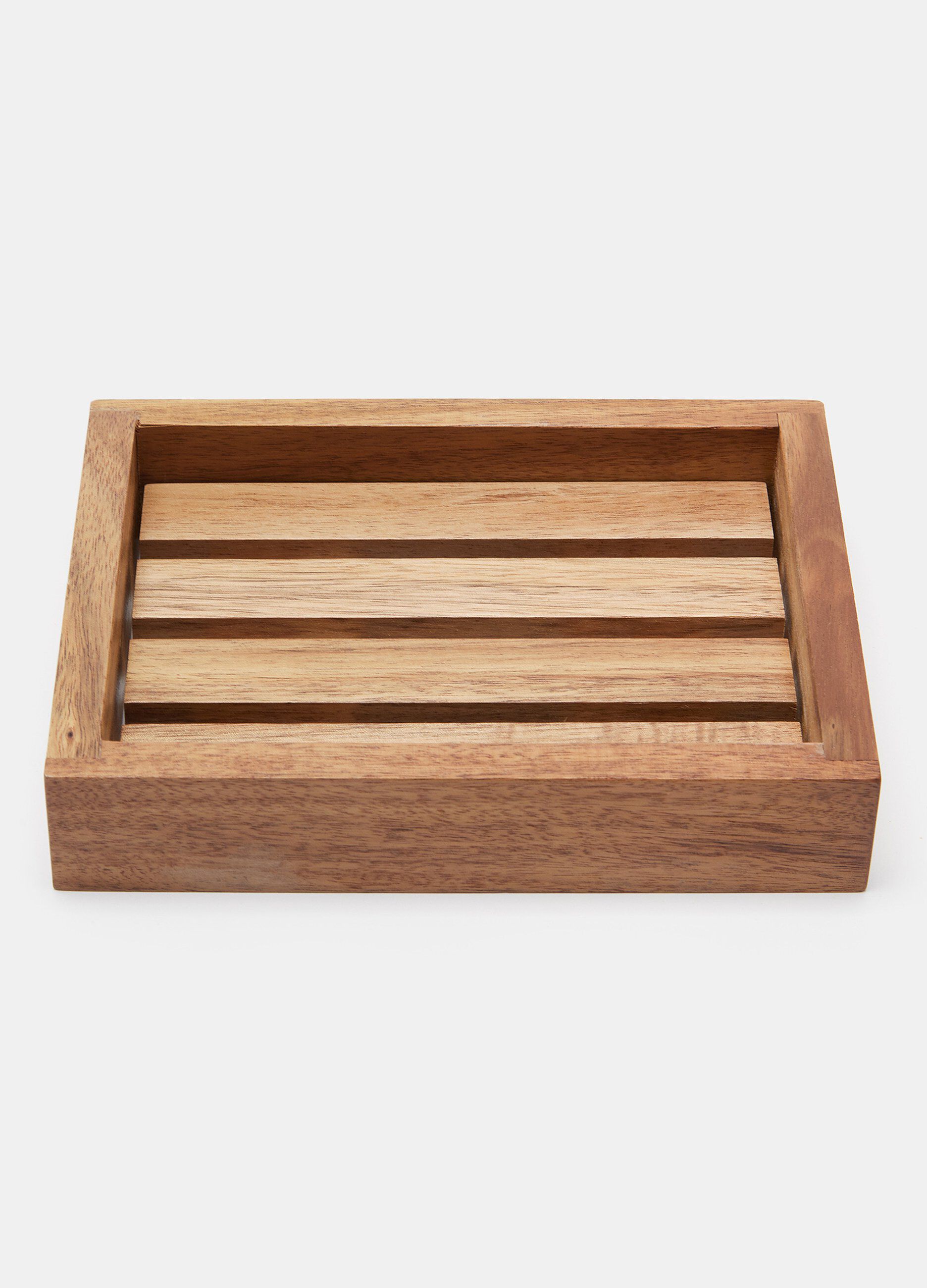 Piatto portasapone in legno di acacia_0