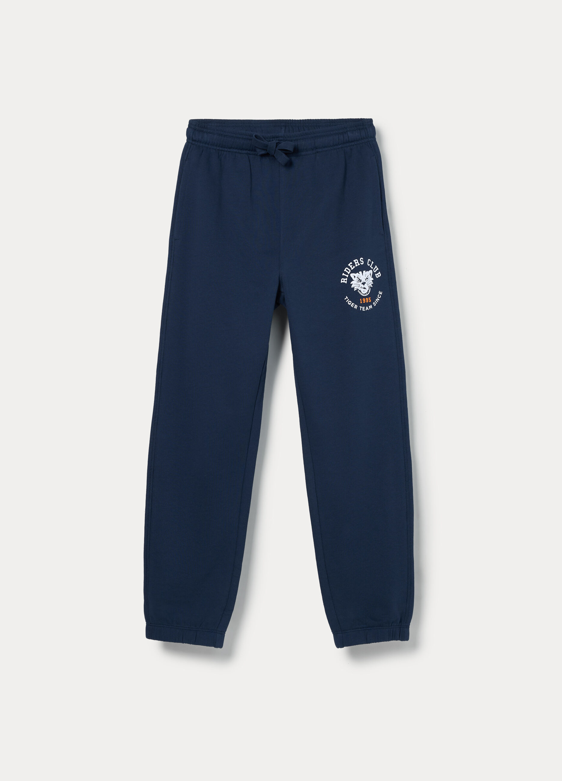 Jogger in french terry di puro cotone bambino_0