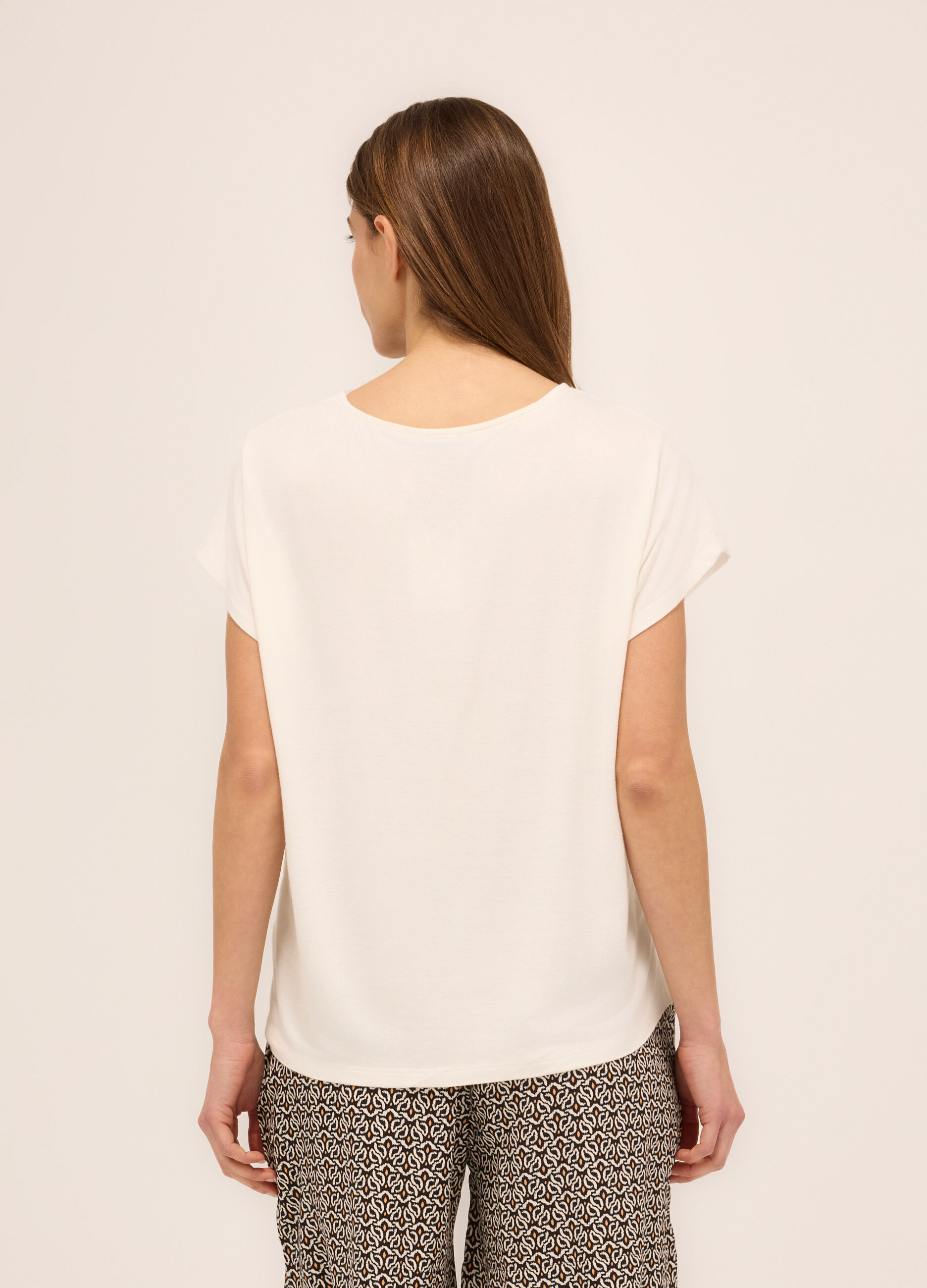 T-shirt in misto viscosa donna_1