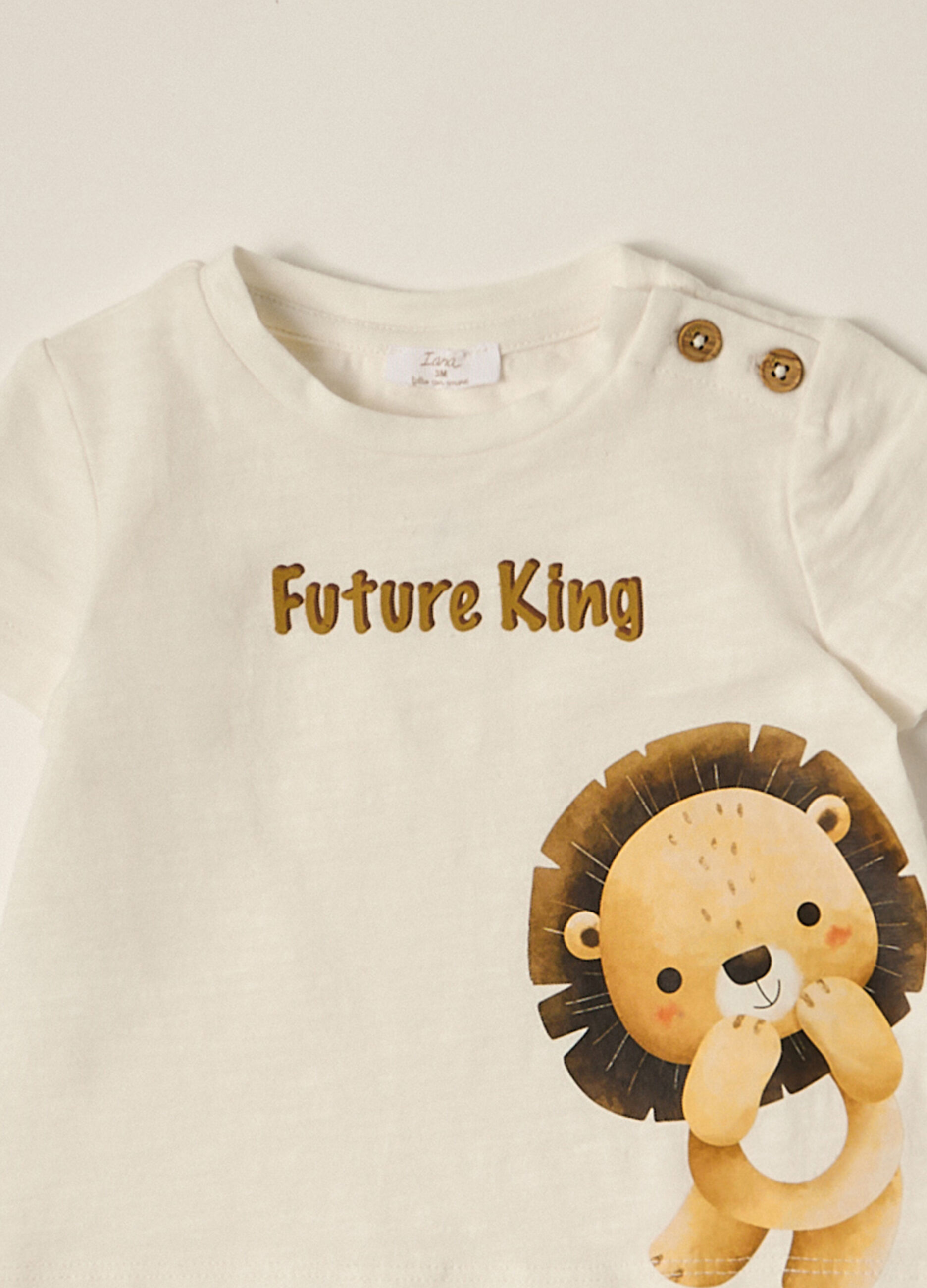 Set t-shirt e shorts in cotone stretch IANA neonato_1