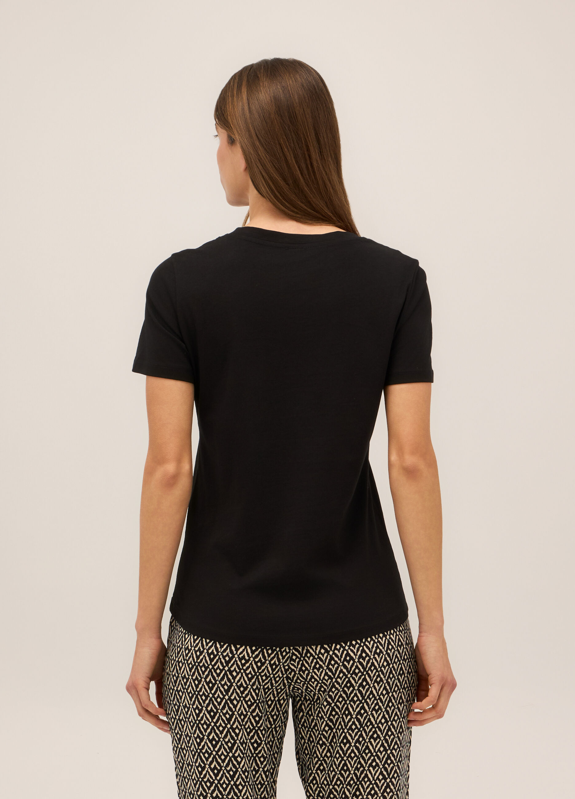 T-shirt in puro cotone donna_1