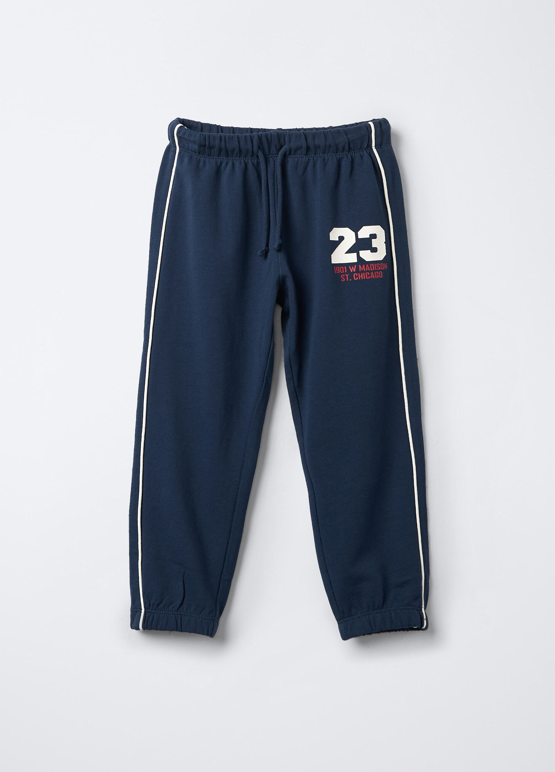 Jogger in puro cotone garzato Comfort Fit bambino_0