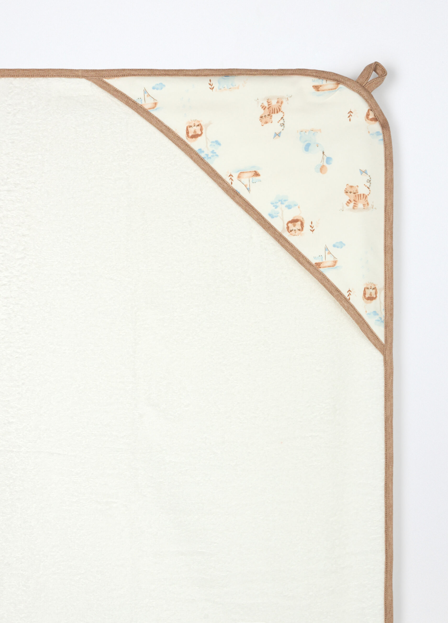 Asciugamano con angolo in spugna di puro cotone_2