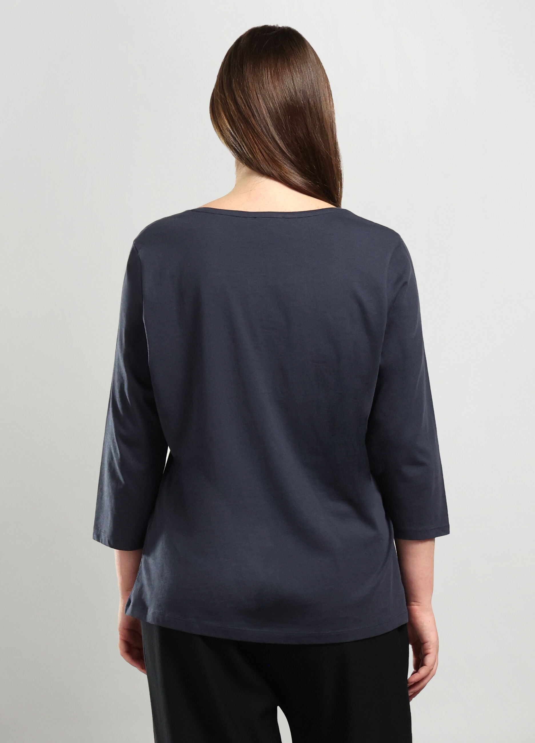 T-shirt in jersey di puro cotone_1