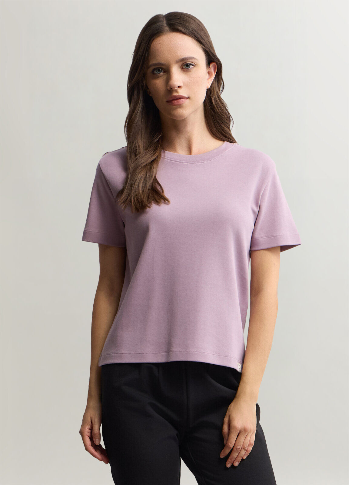T-shirt girocollo donna_0
