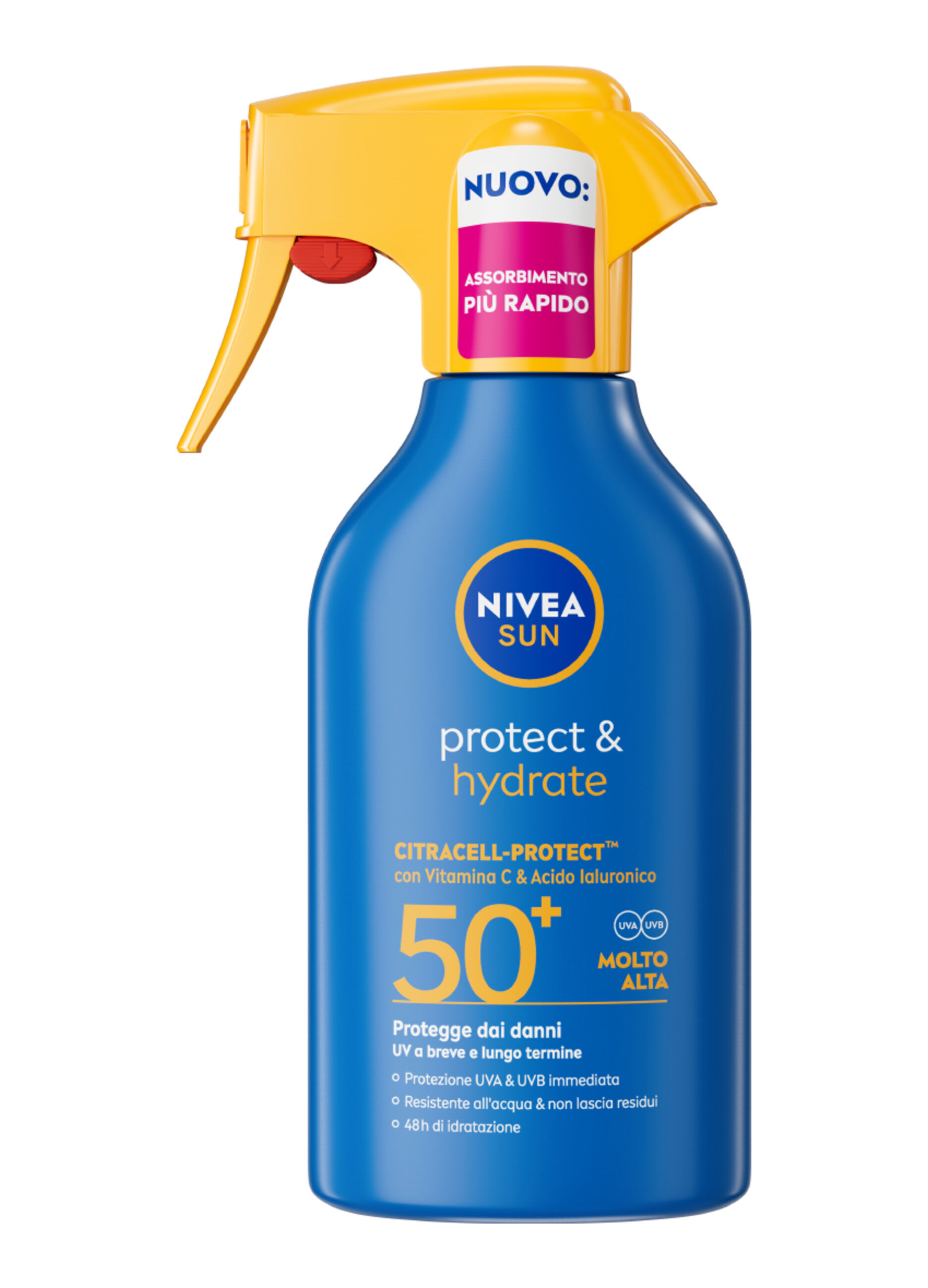 Nivea Sun Spray Solare Protect & Hydrate SPF50+ 270 ml, Crema solare 50+ idratante per 48 ore_0