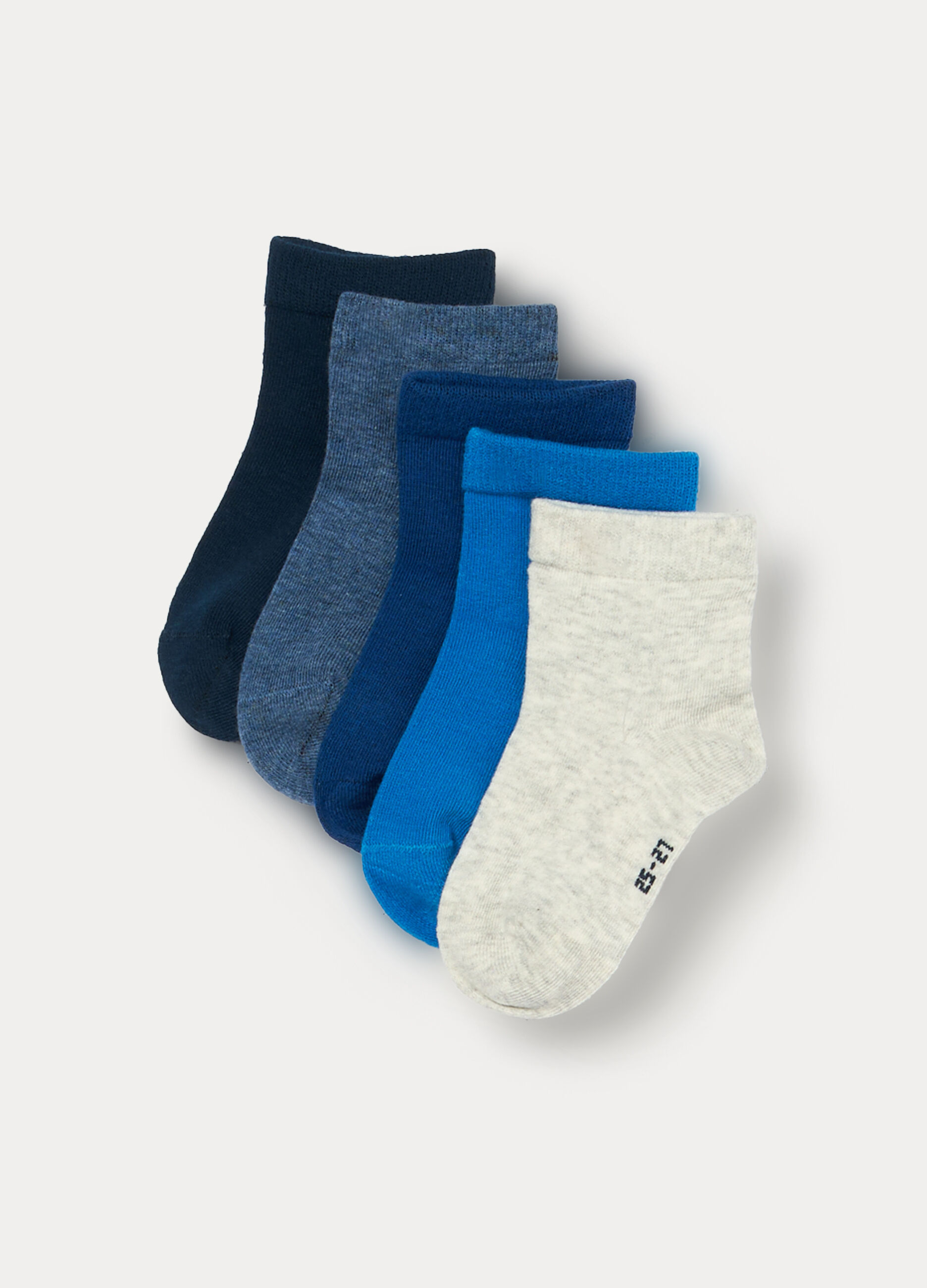 Pack 5 calze corte misto cotone _0