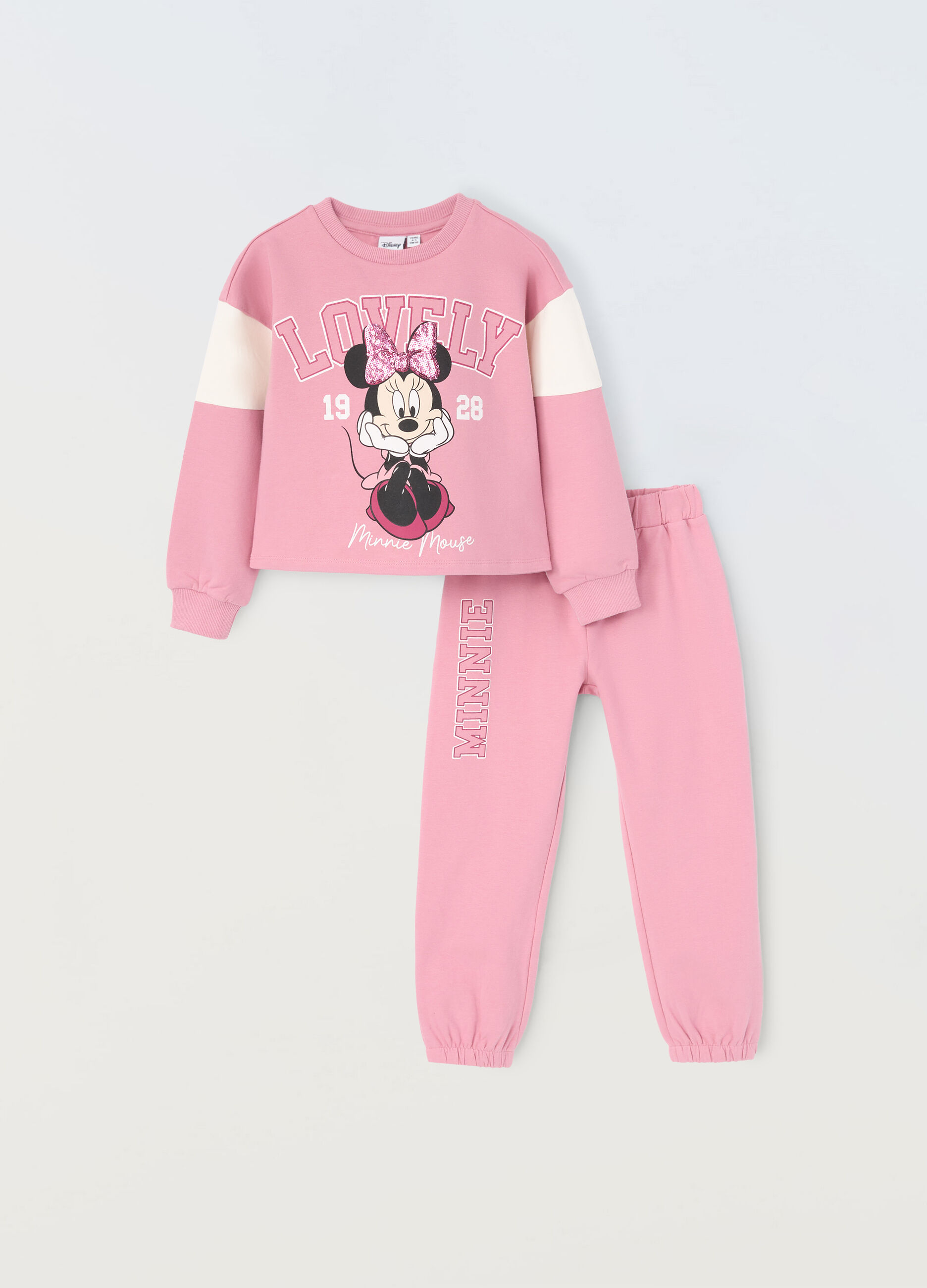 Jogging set in cotone stretch bambina_0