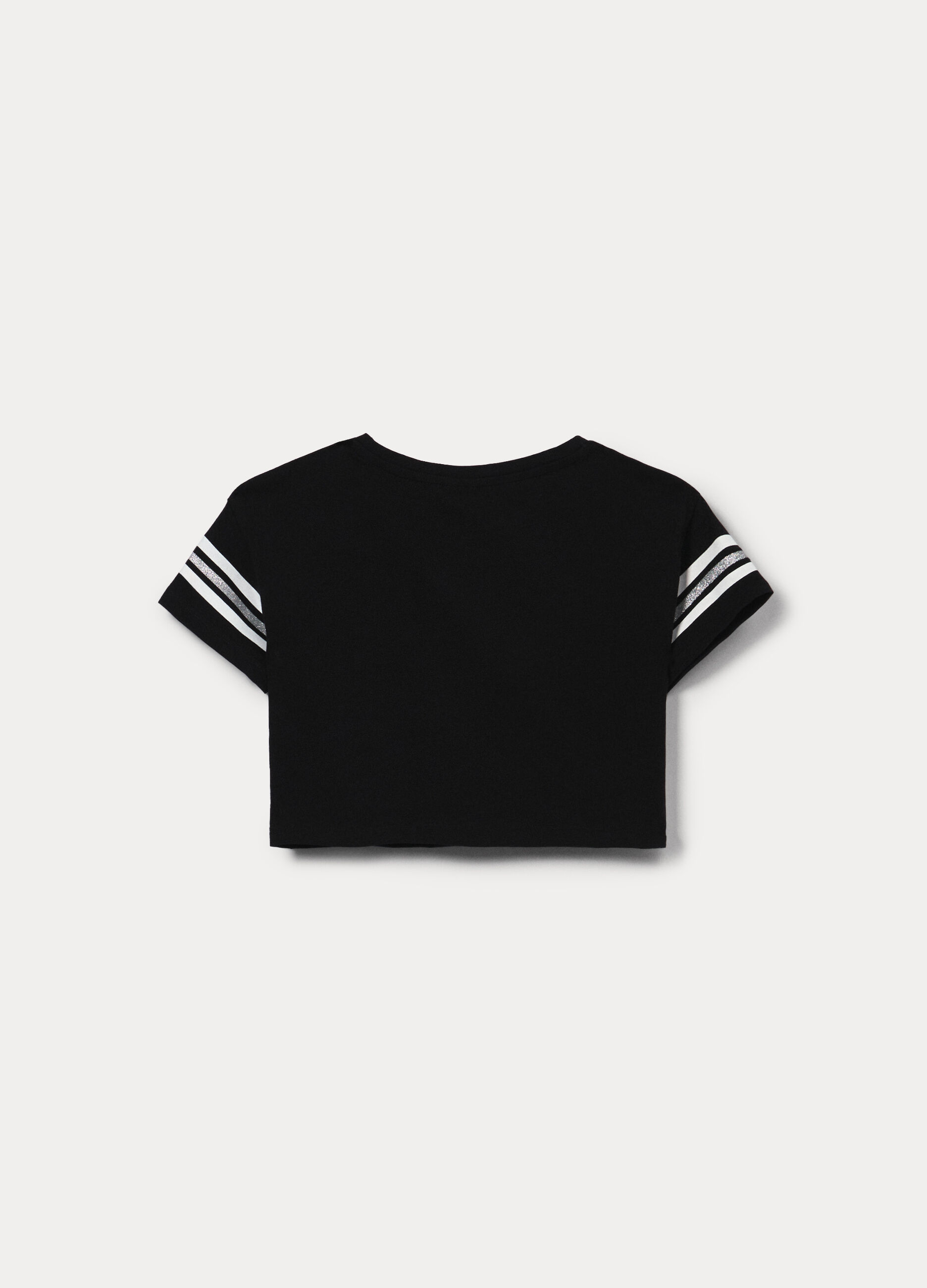 T-shirt in jersey di cotone stretch ragazza_1