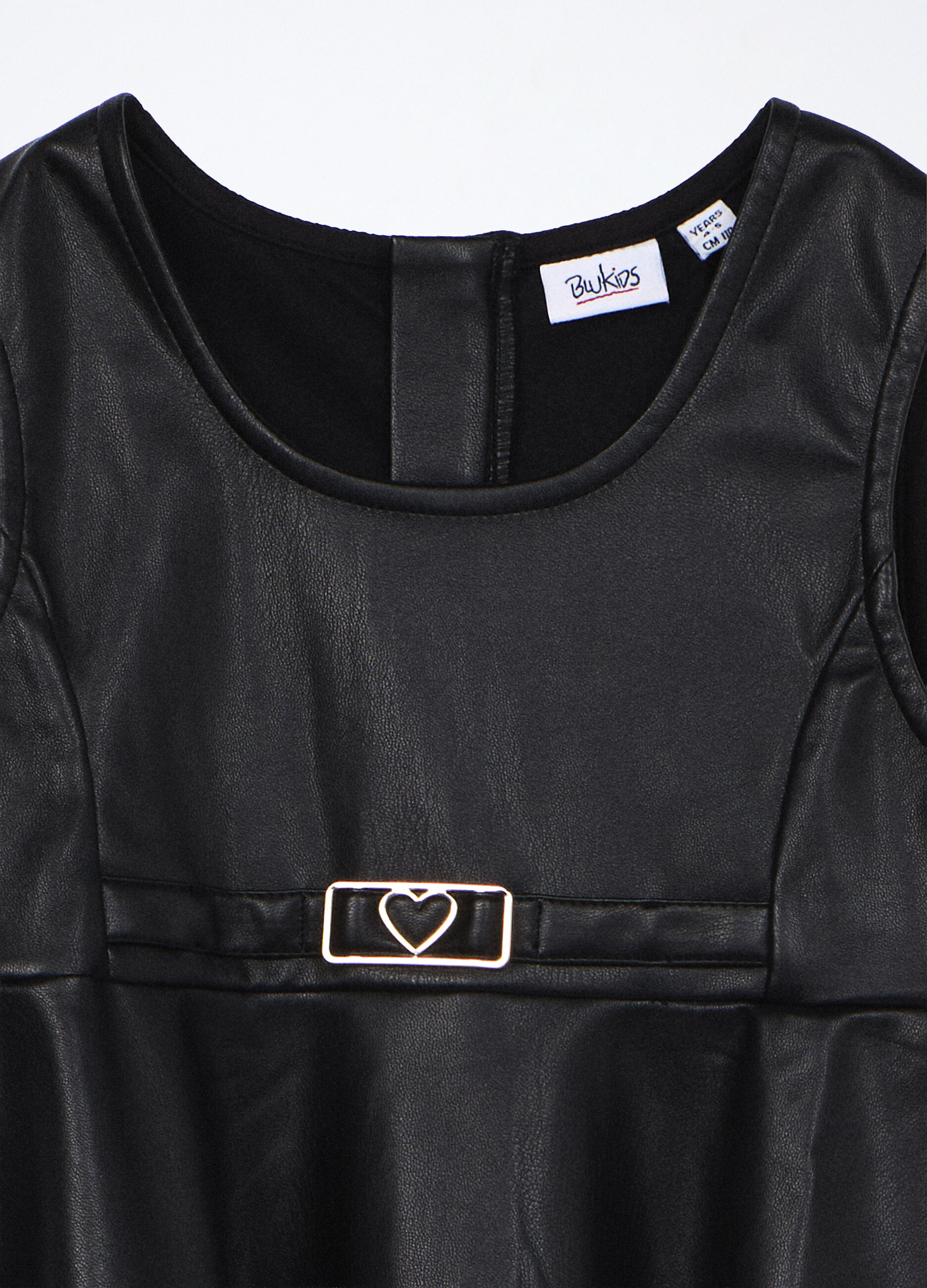 Vestito in eco pelle bambina_2