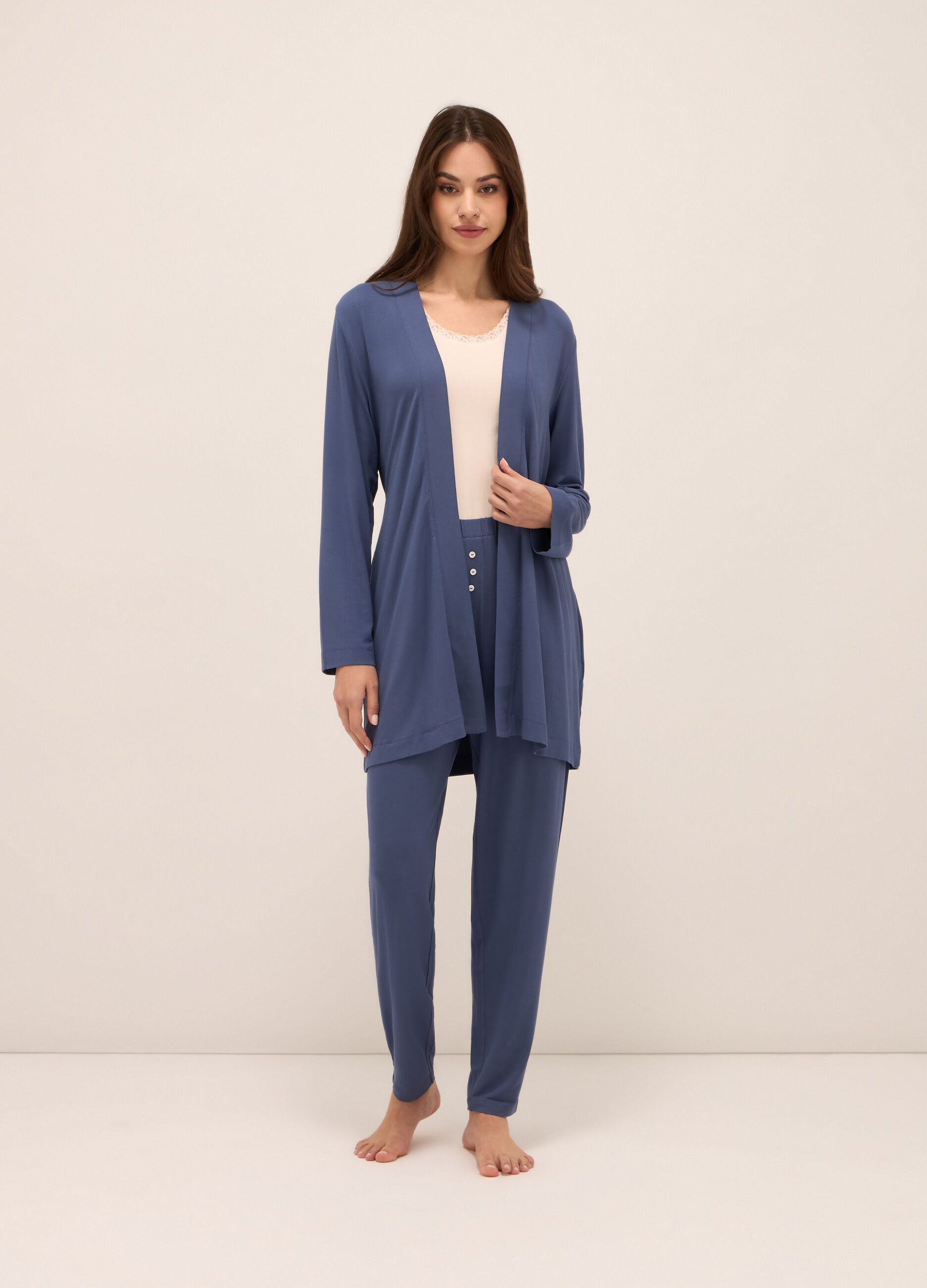 Vestaglia in jersey stretch donna_0