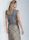 Gilet con scollo a V rasato donna_2
