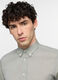 Camica regular fit con colletto button down in voile di cotone_2