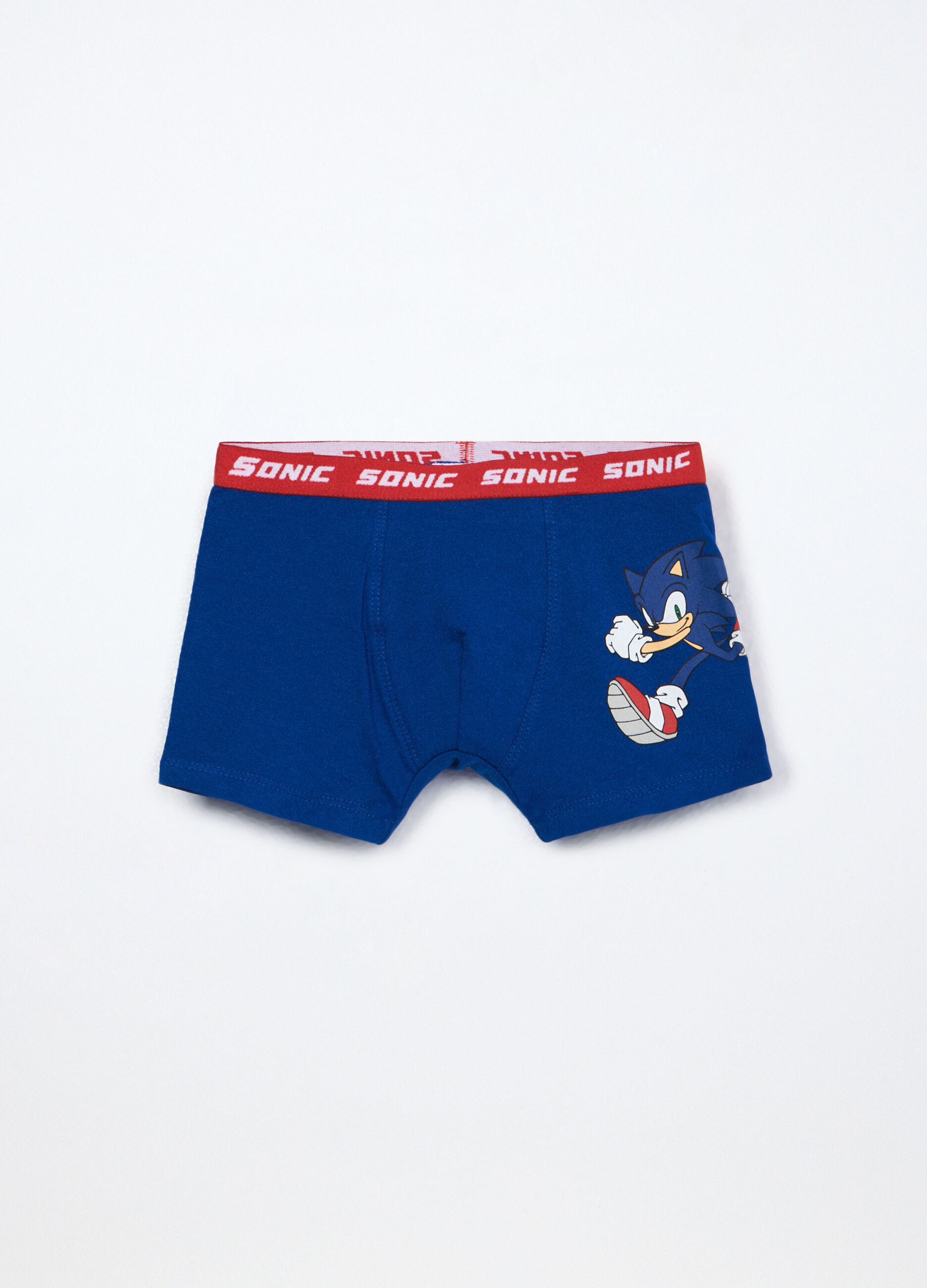 Pack 3 boxer Sonic in jersey di cotone stretch bambino_1
