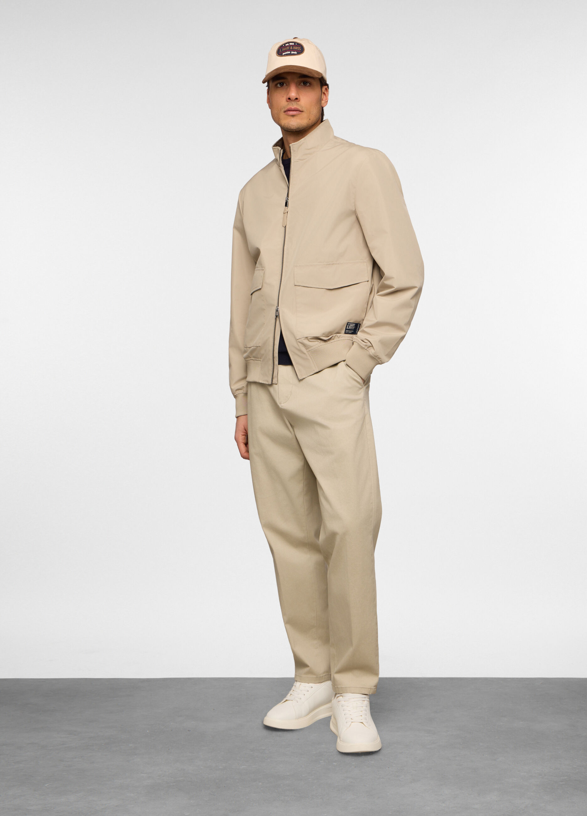 Bomber in tessuto tecnico uomo_0