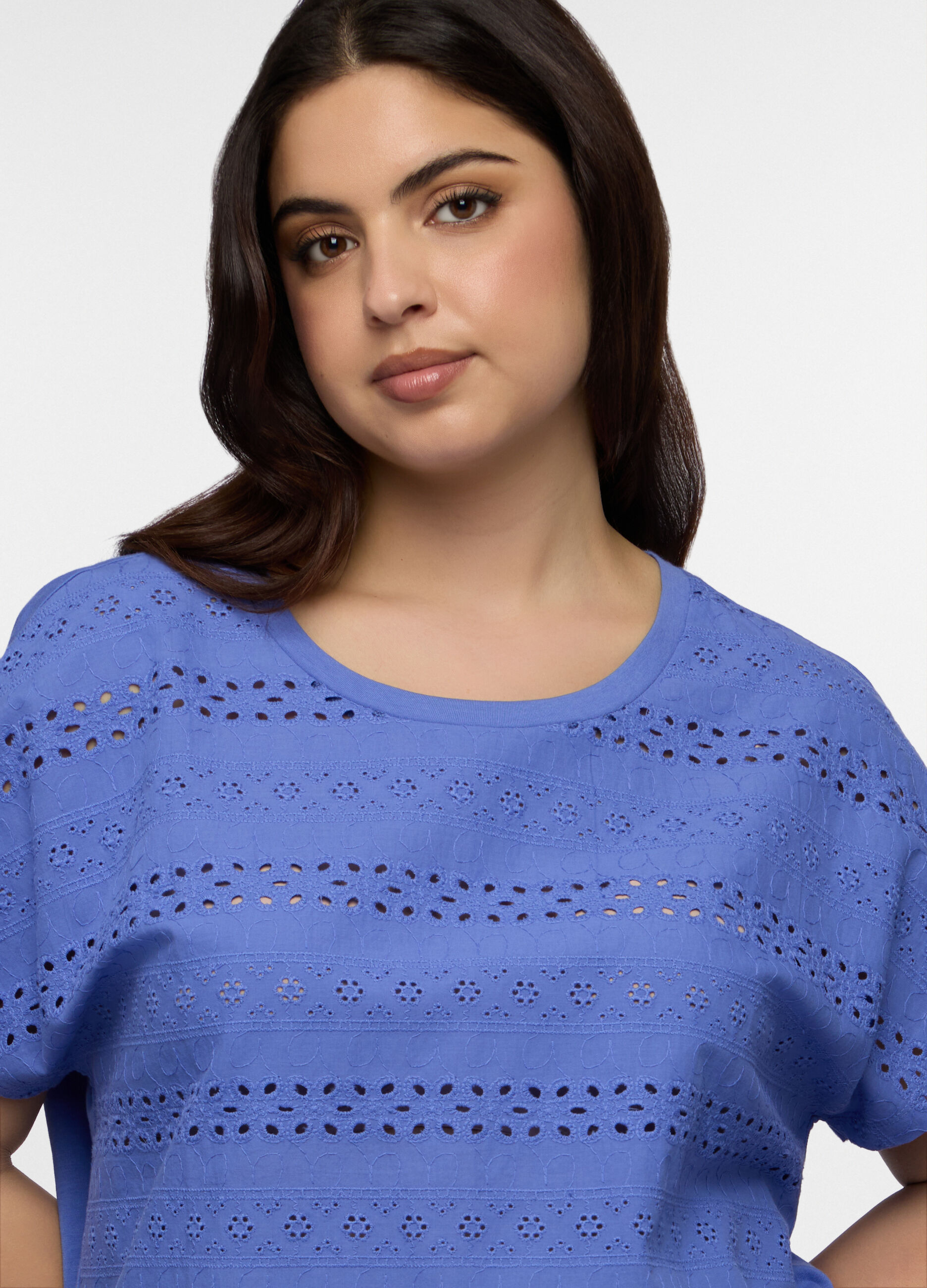 T-shirt girocollo donna curvy_2