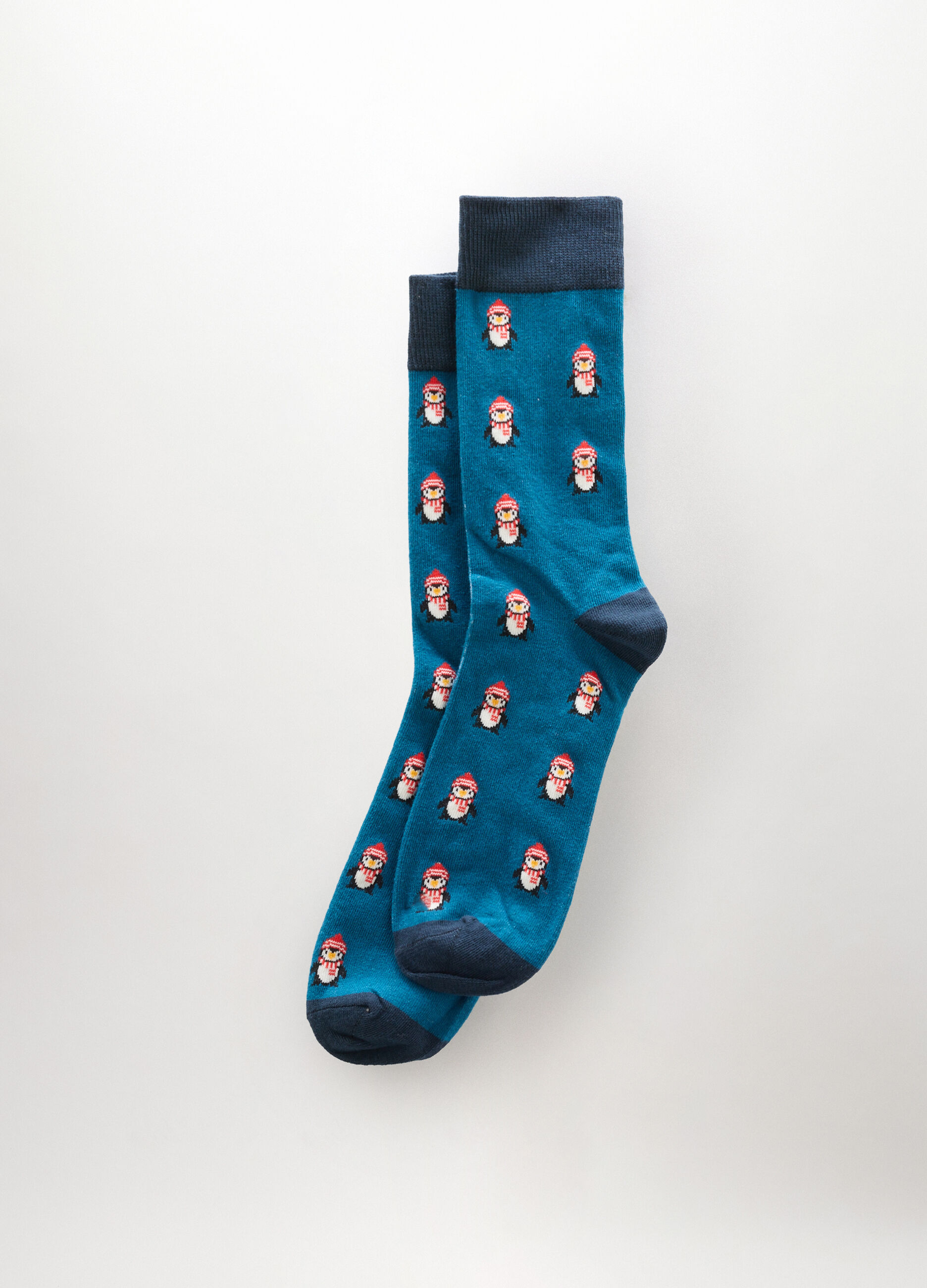 Calze corte in cotone stretch a fantasia uomo_0