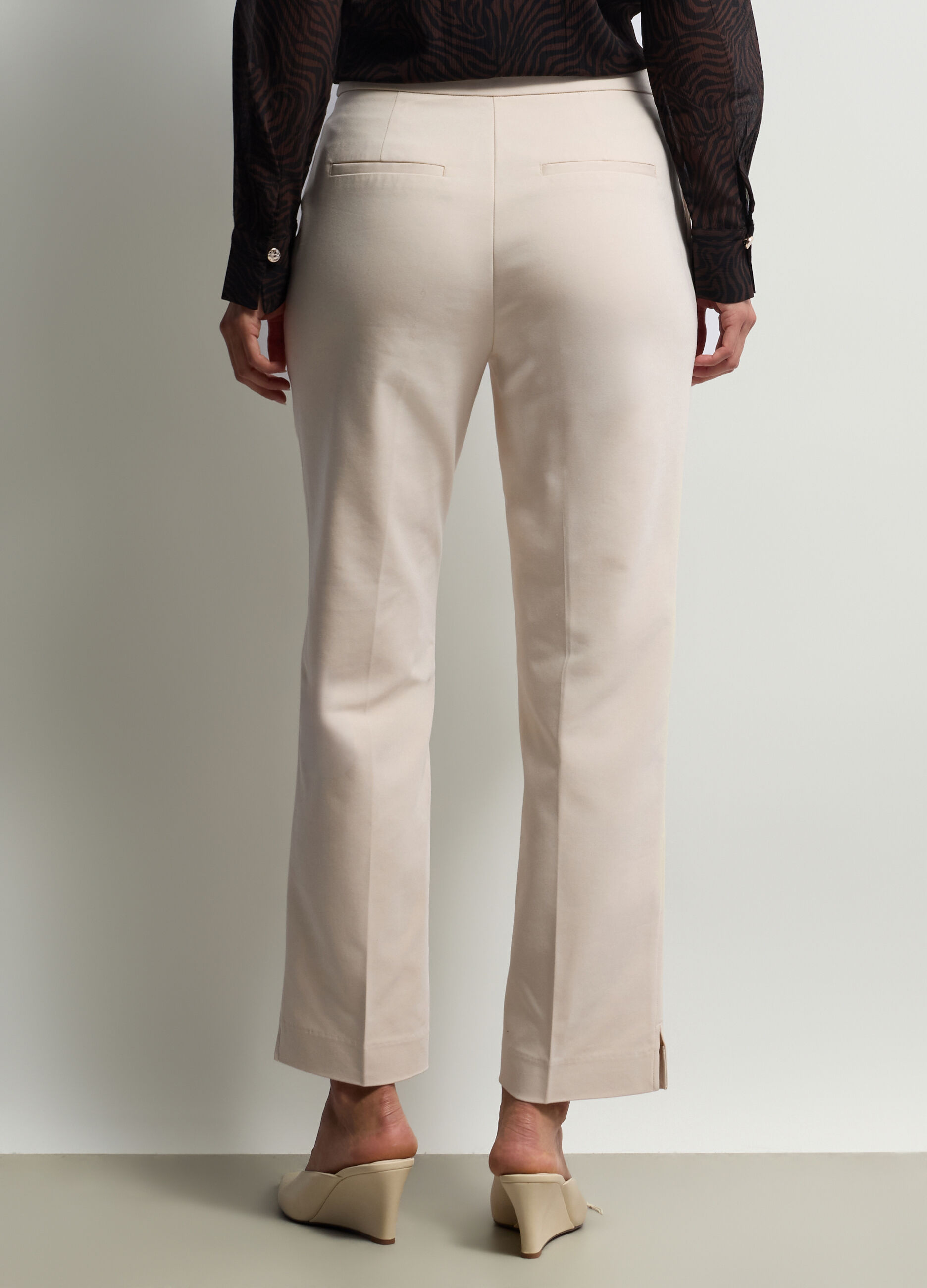 Pantaloni chino Fit Regular misto cotone stretch _2