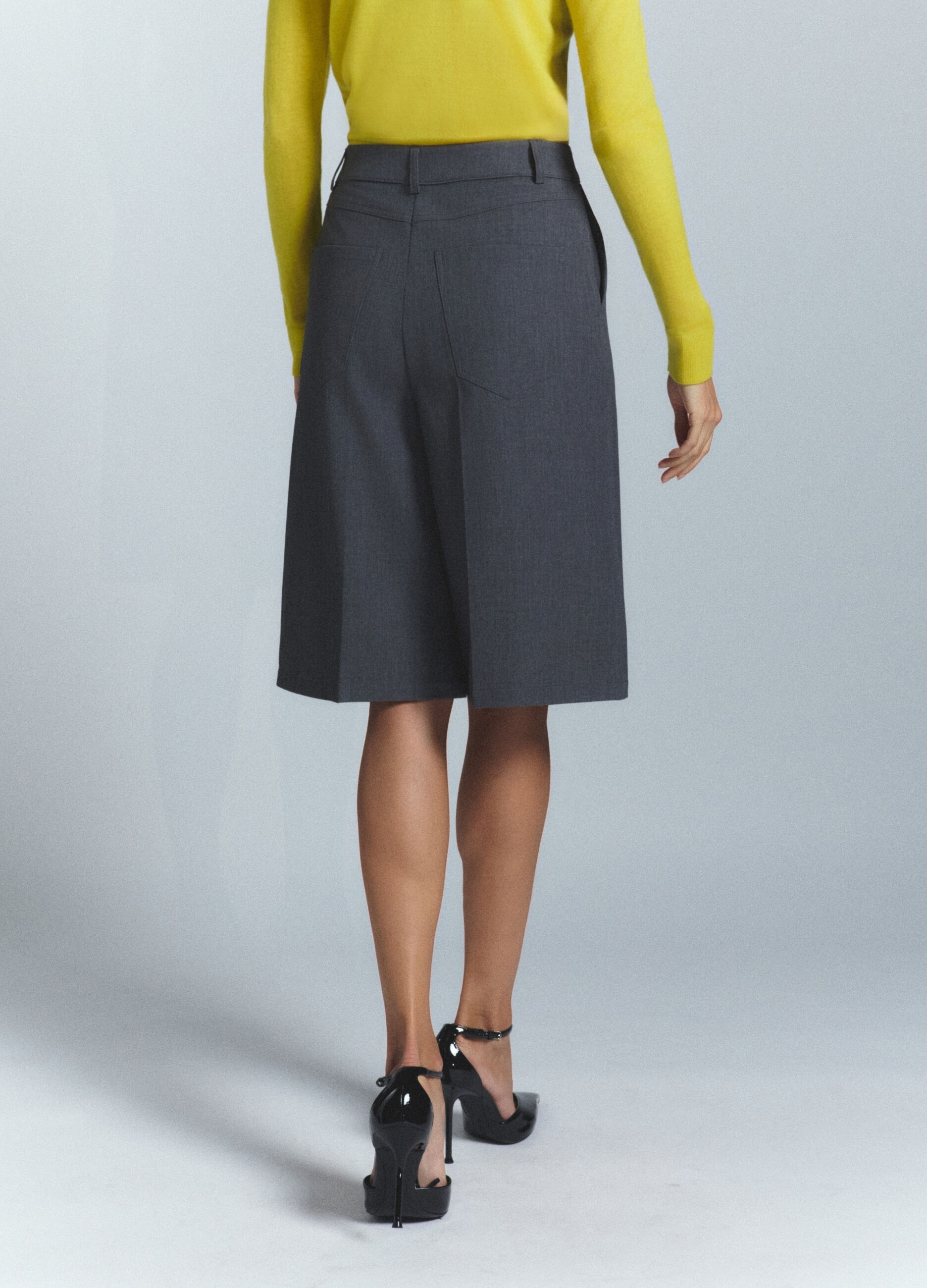 Bermuda Wide Leg misto viscosa stretch donna_1