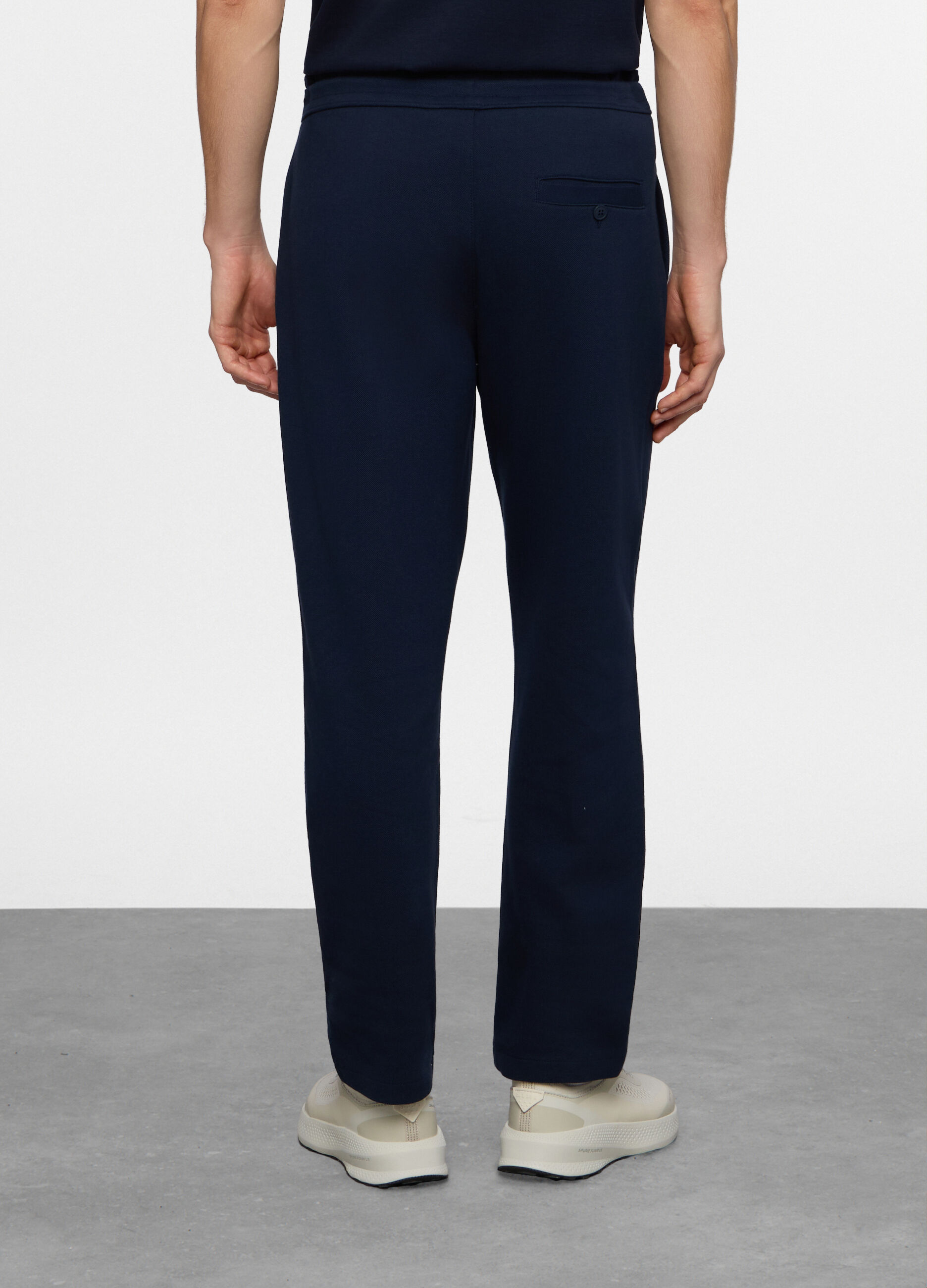 Jogger con cr&ecirc;te in interlock uomo_1