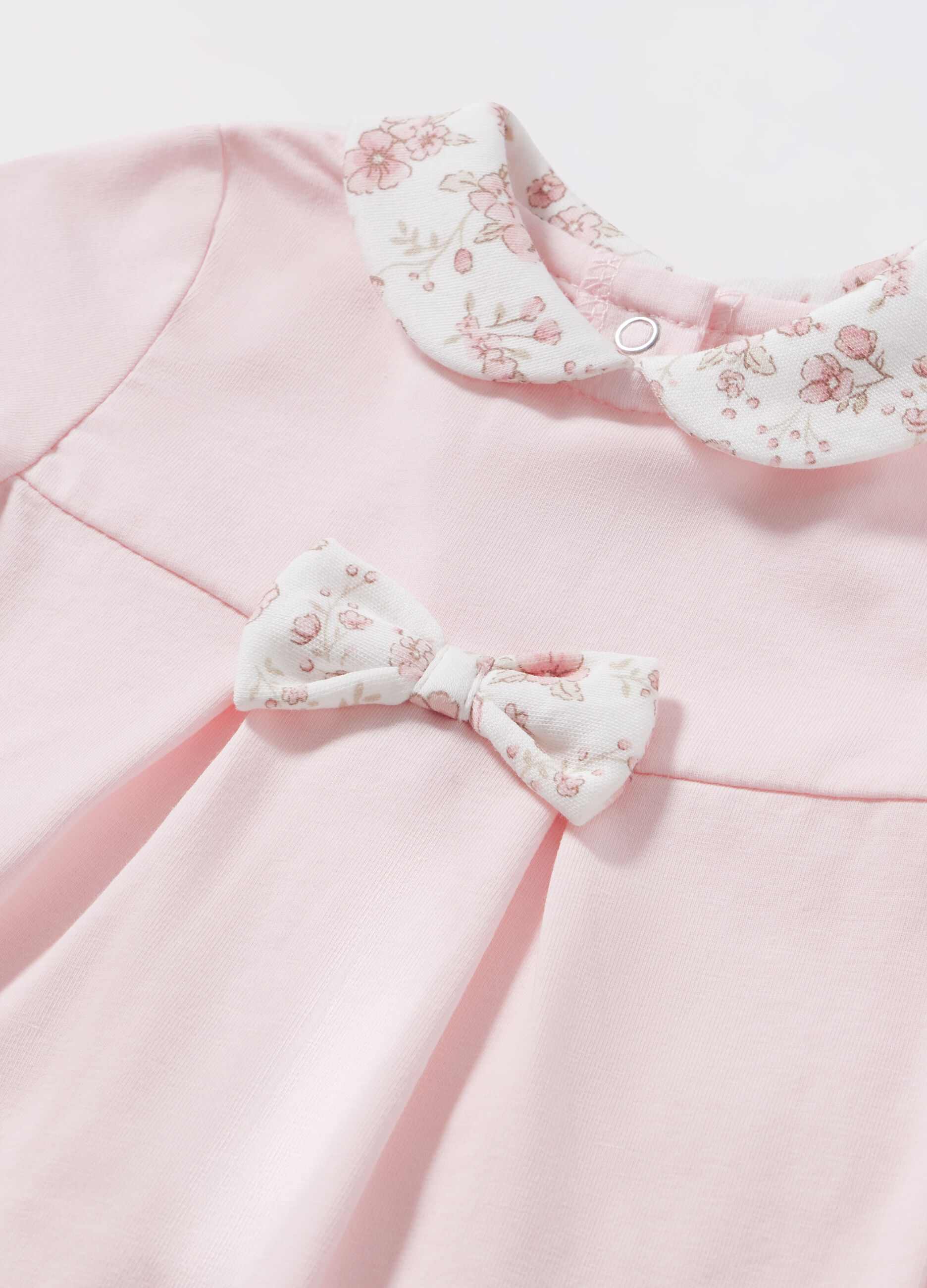 Tutina in interlock di puro cotone neonata