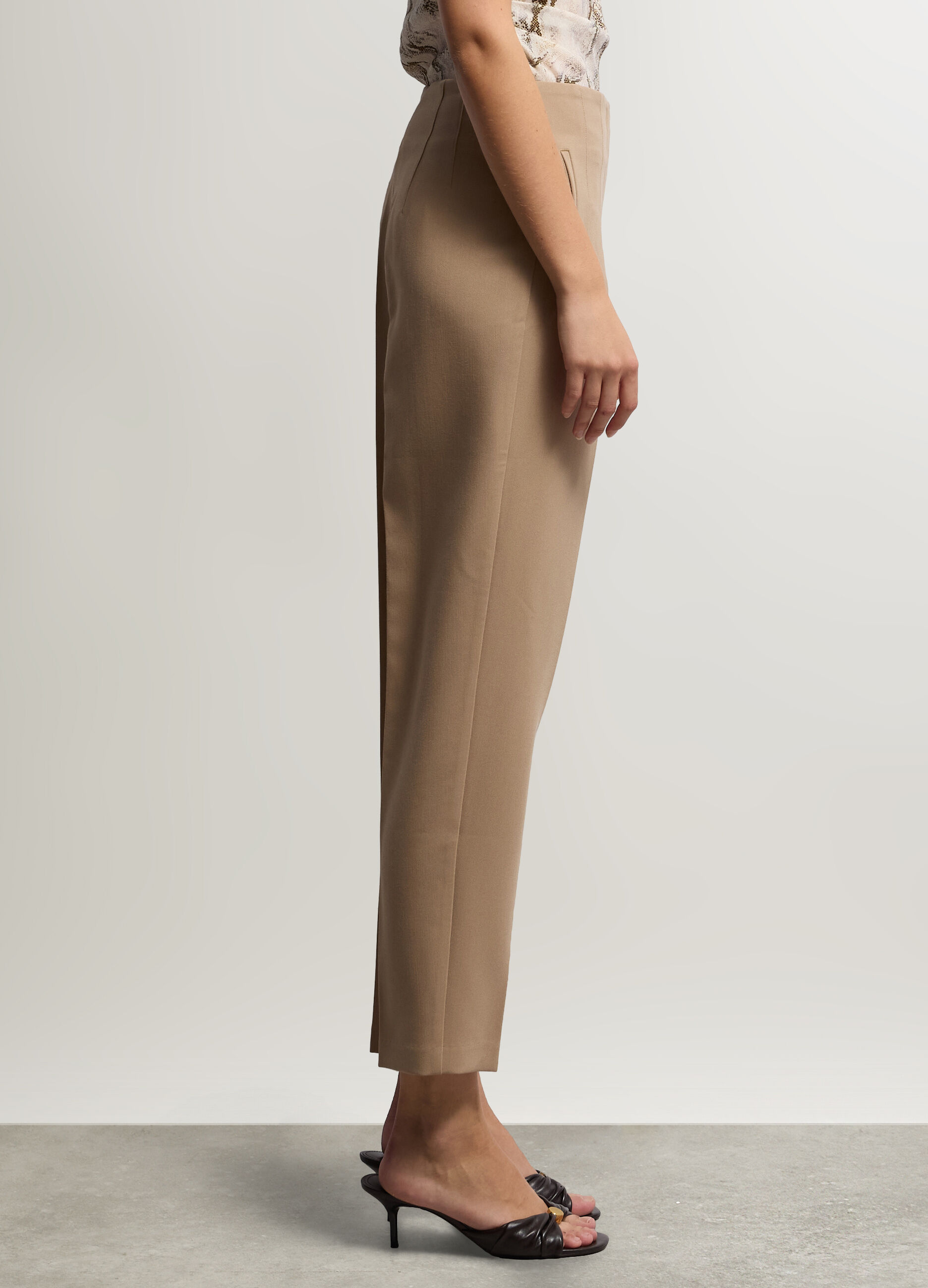 Pantaloni Slim Fit misto cotone stretch donna_1