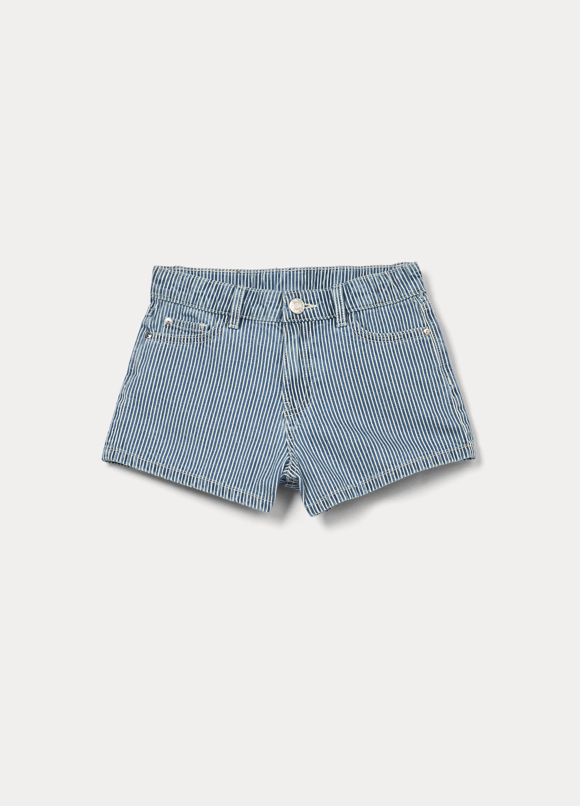 Shorts regular fit in denim ragazza_0