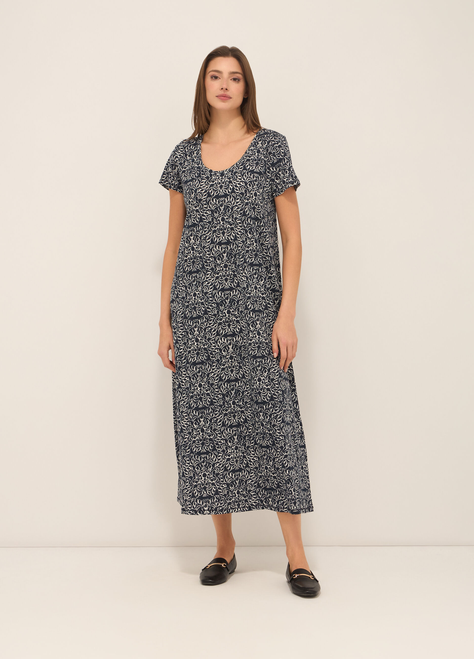 Abito lungo in puro cotone donna_0