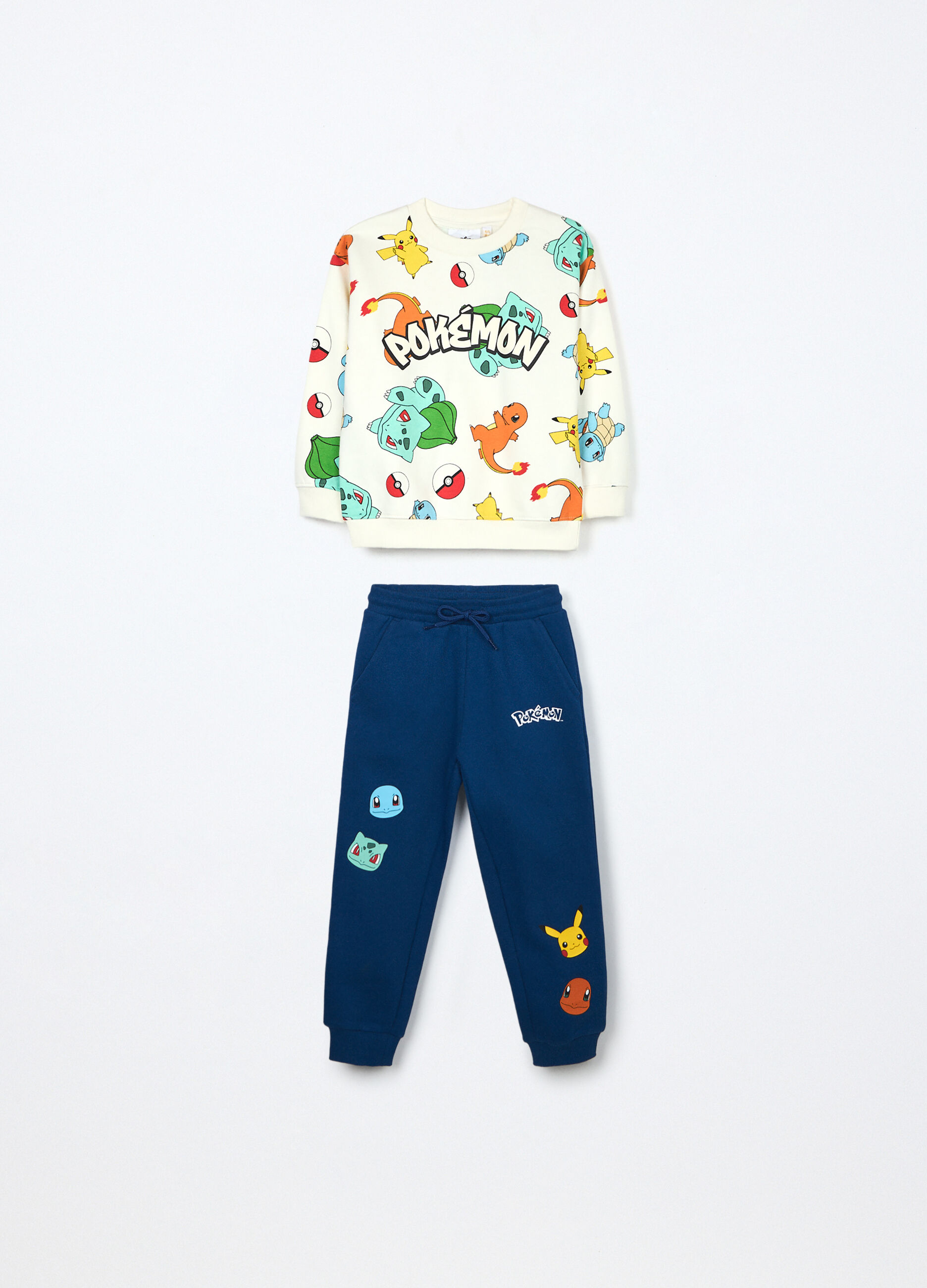Jogging set Pokémon in misto cotone fleece bambino_0