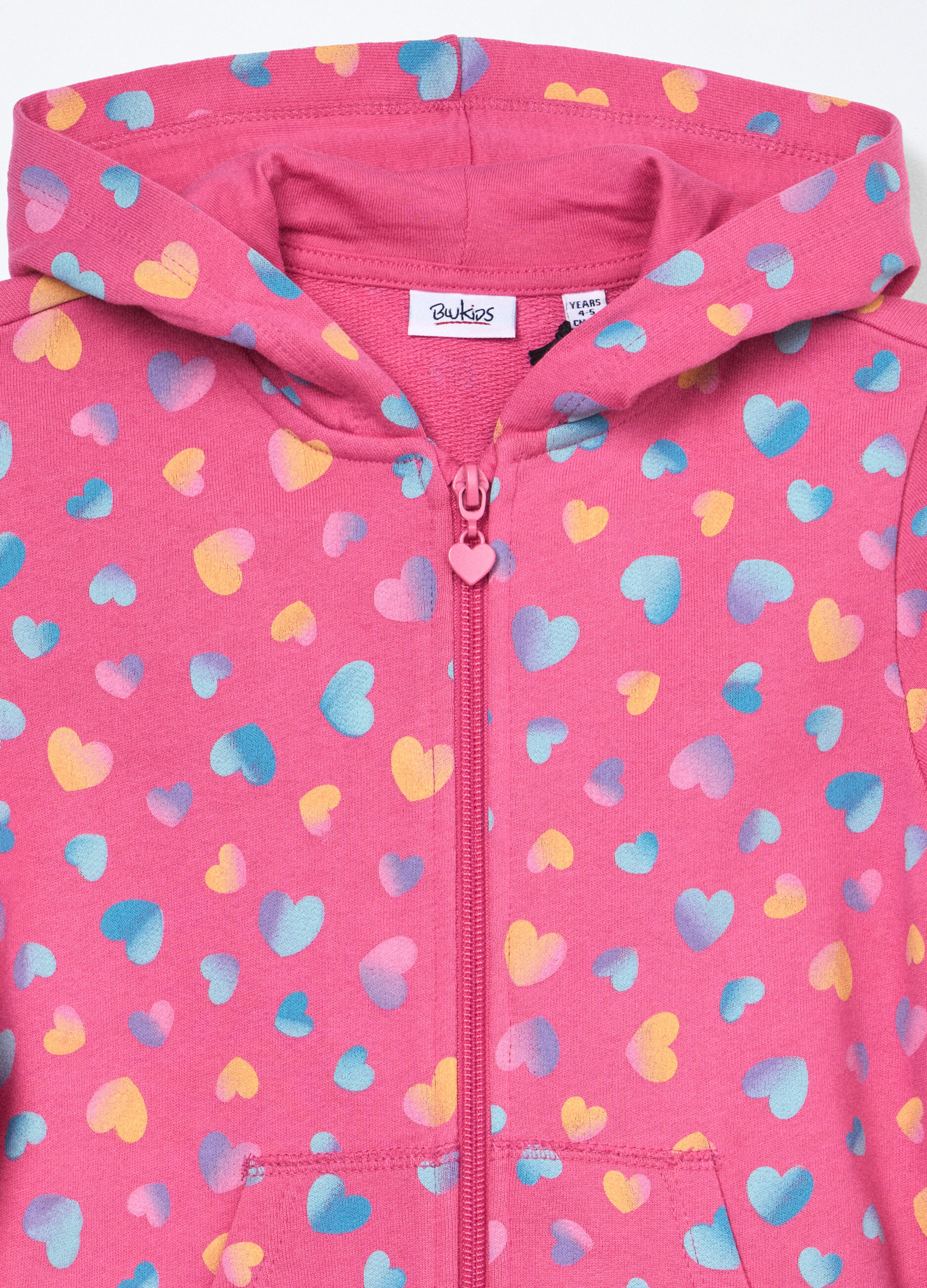 Felpa in french terry di puro cotone bambina _2