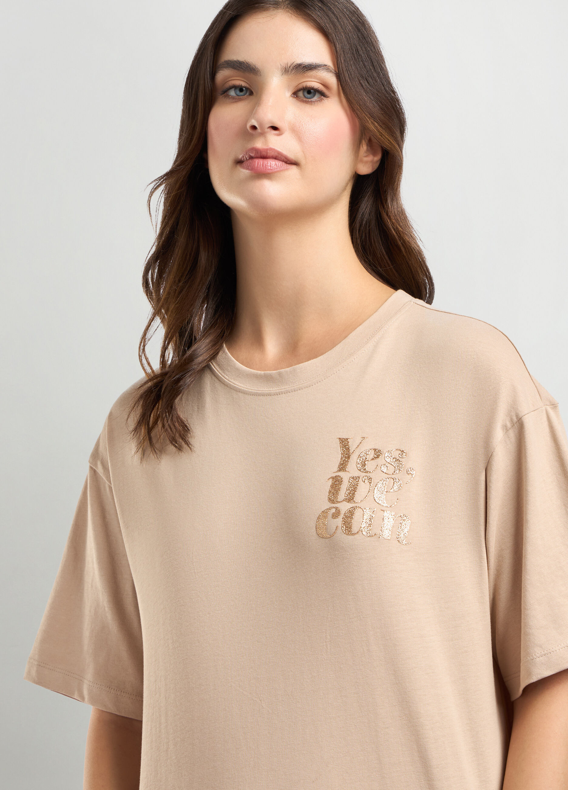 T shirt in puro cotone donna