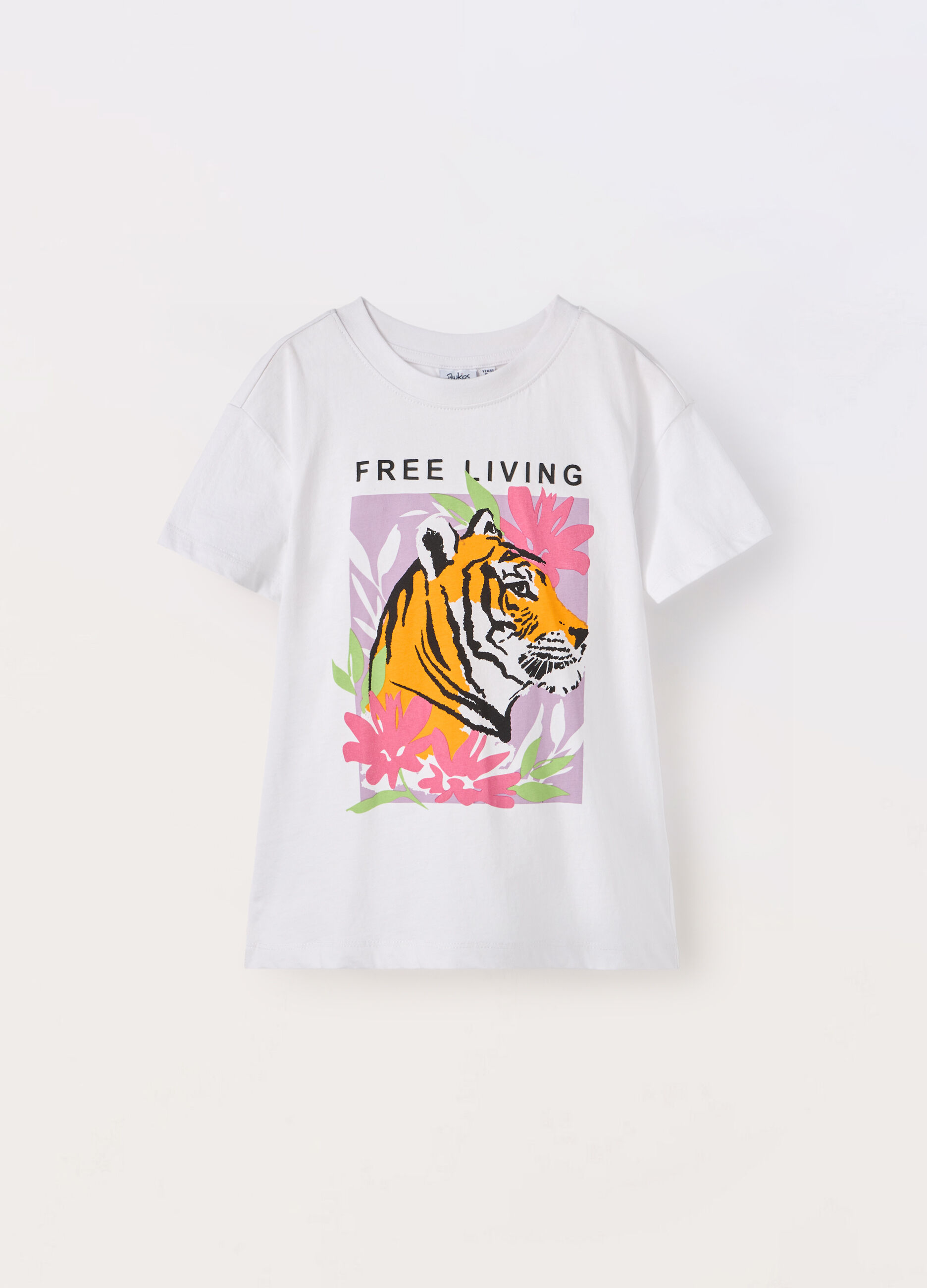 T-shirt in jersey di puro cotone ragazza_0