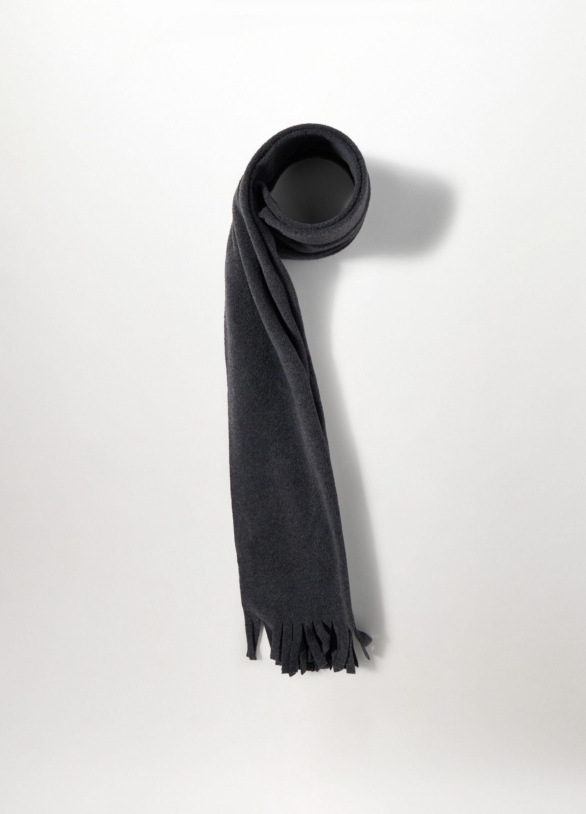 Sciarpa in pile con frange uomo_1
