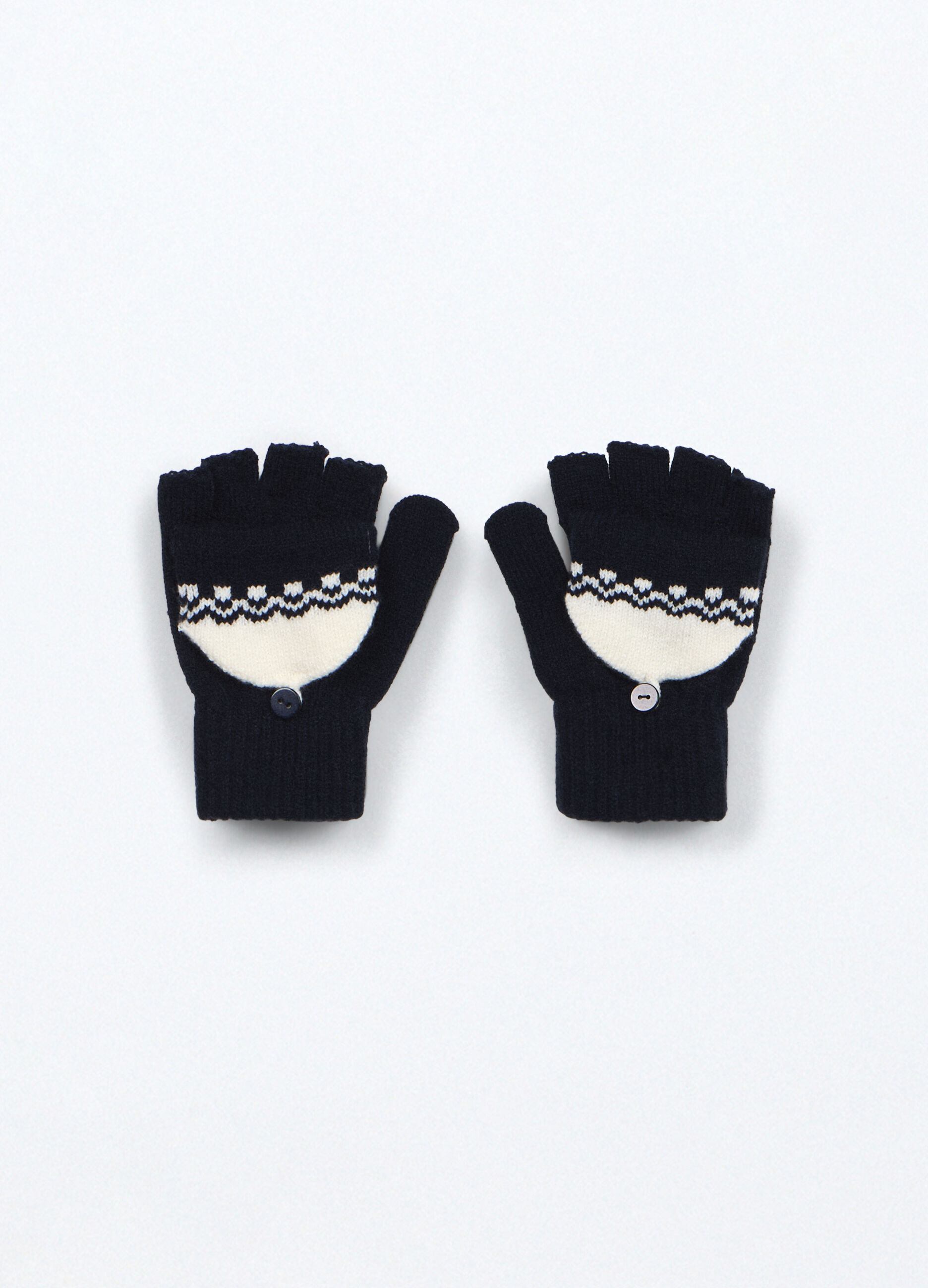Mezziguanti tricot bicolor_0