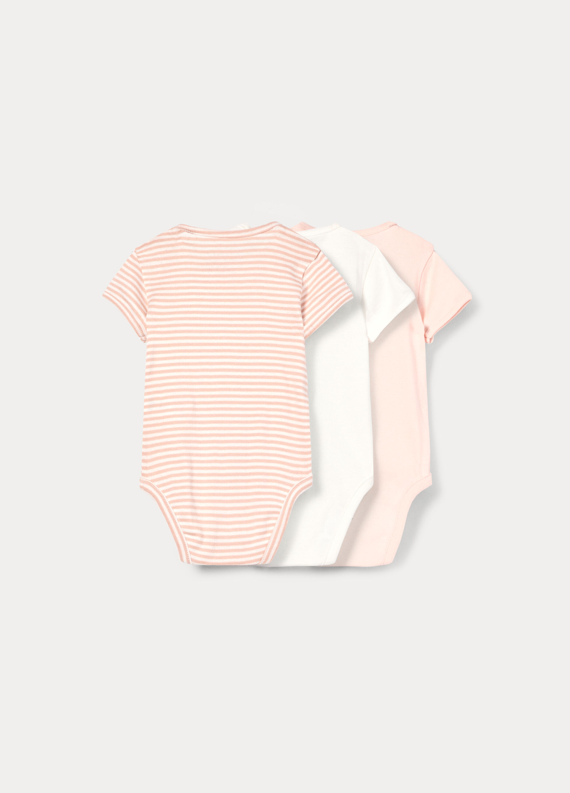 Pack 3 body in costina di puro cotone _1