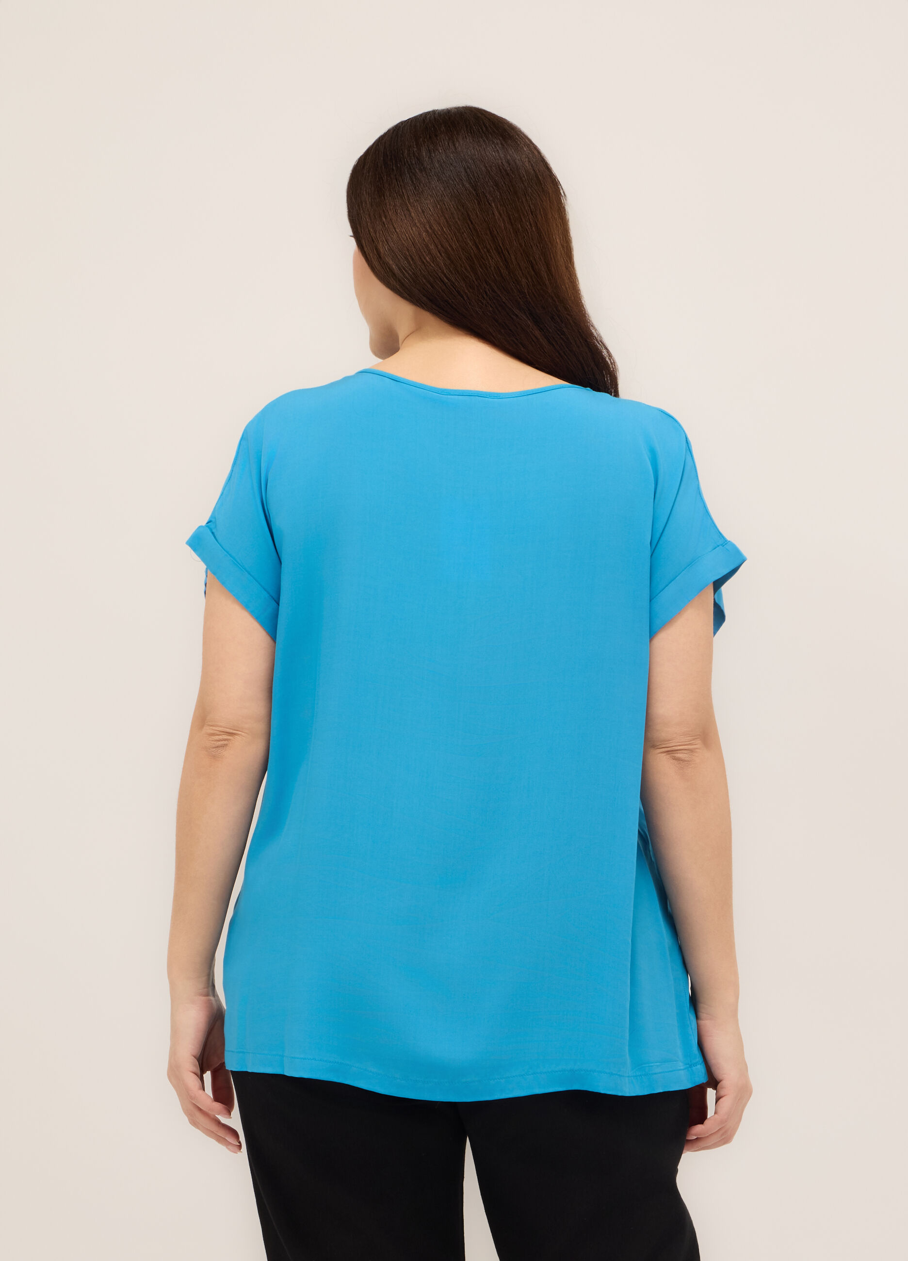 T-shirt in jersey di pura viscosa donna_1