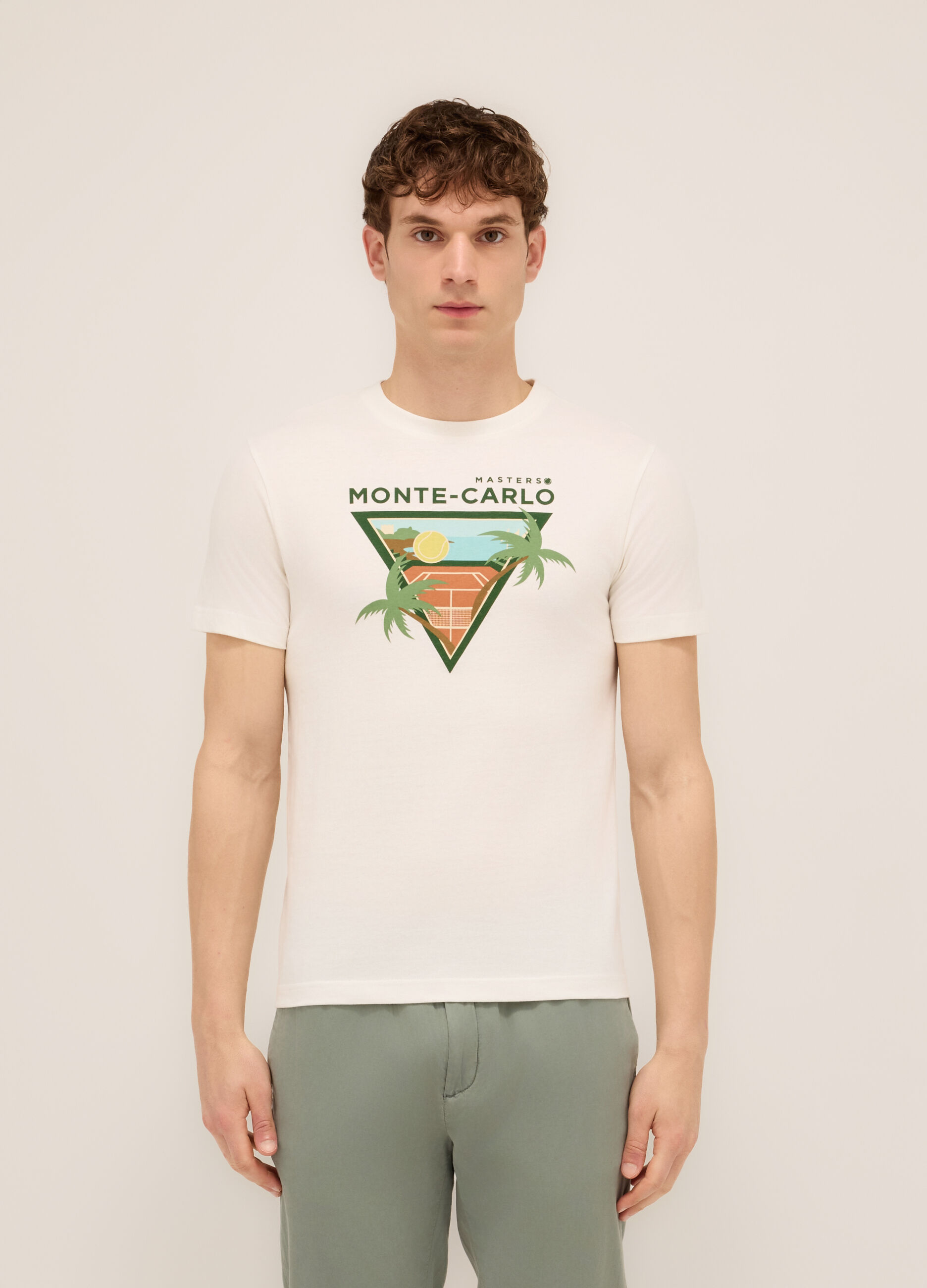T-shirt girocollo stampa Montecarlo Masters_0