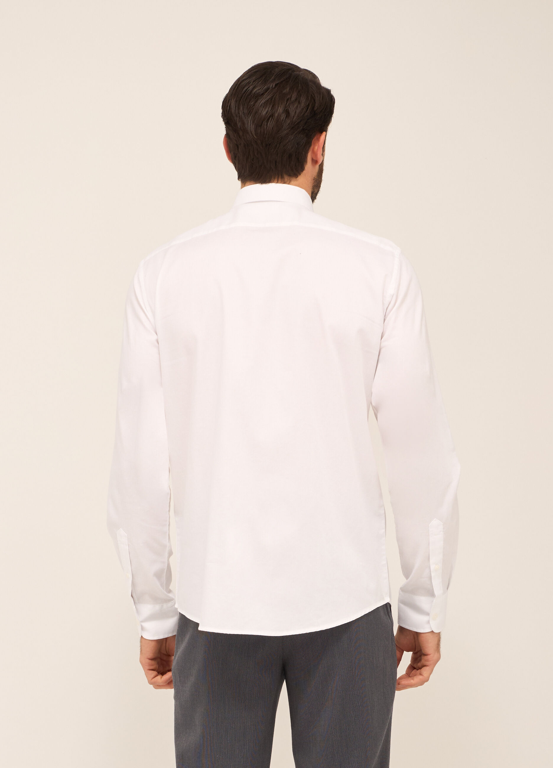 Camicia regular fit in puro cotone uomo_1