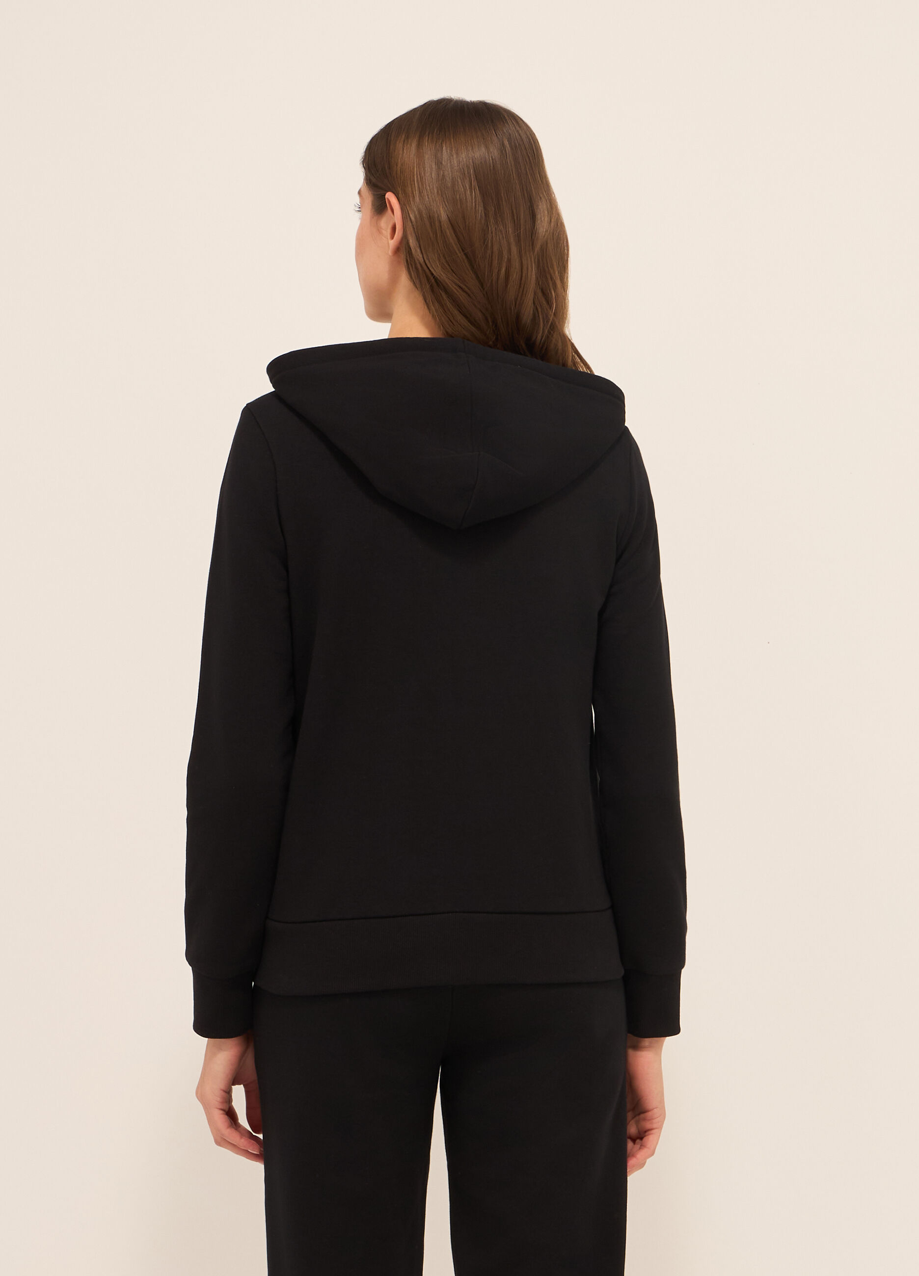 Felpa in french terry di misto cotone donna_1