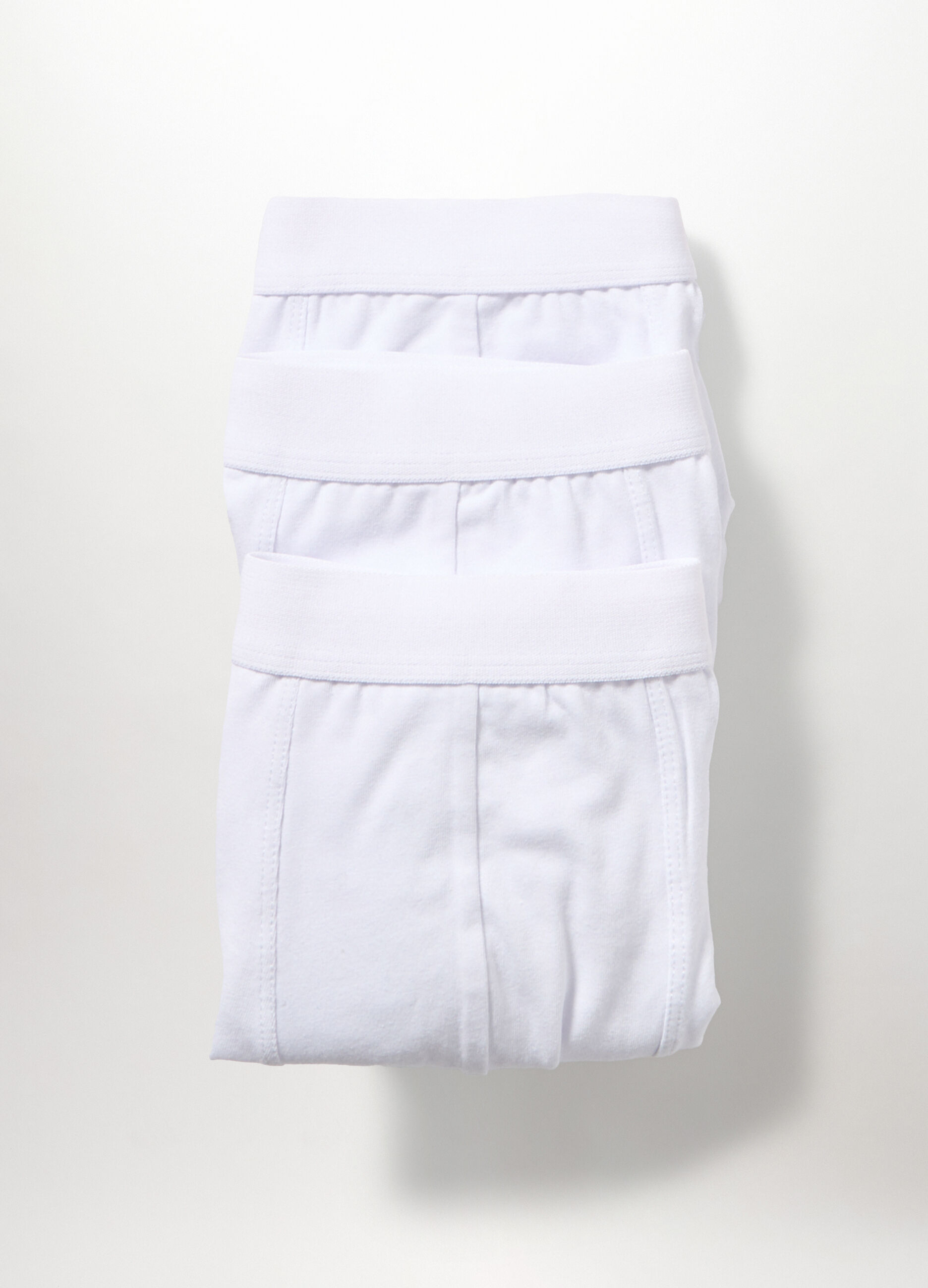 3 pack boxer tinta unita in cotone stretch uomo_0