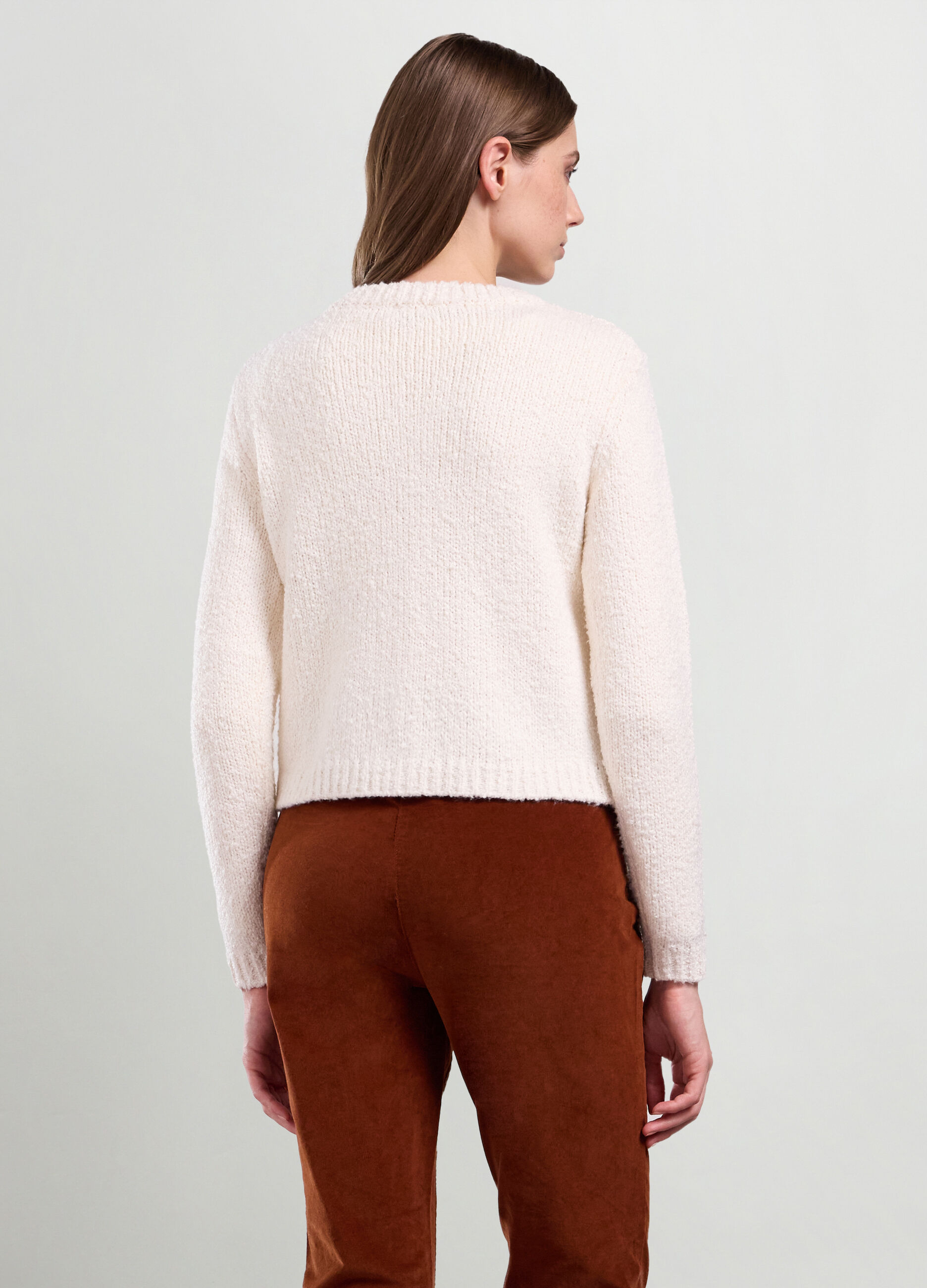 Cardigan tricot misto cotone donna_1