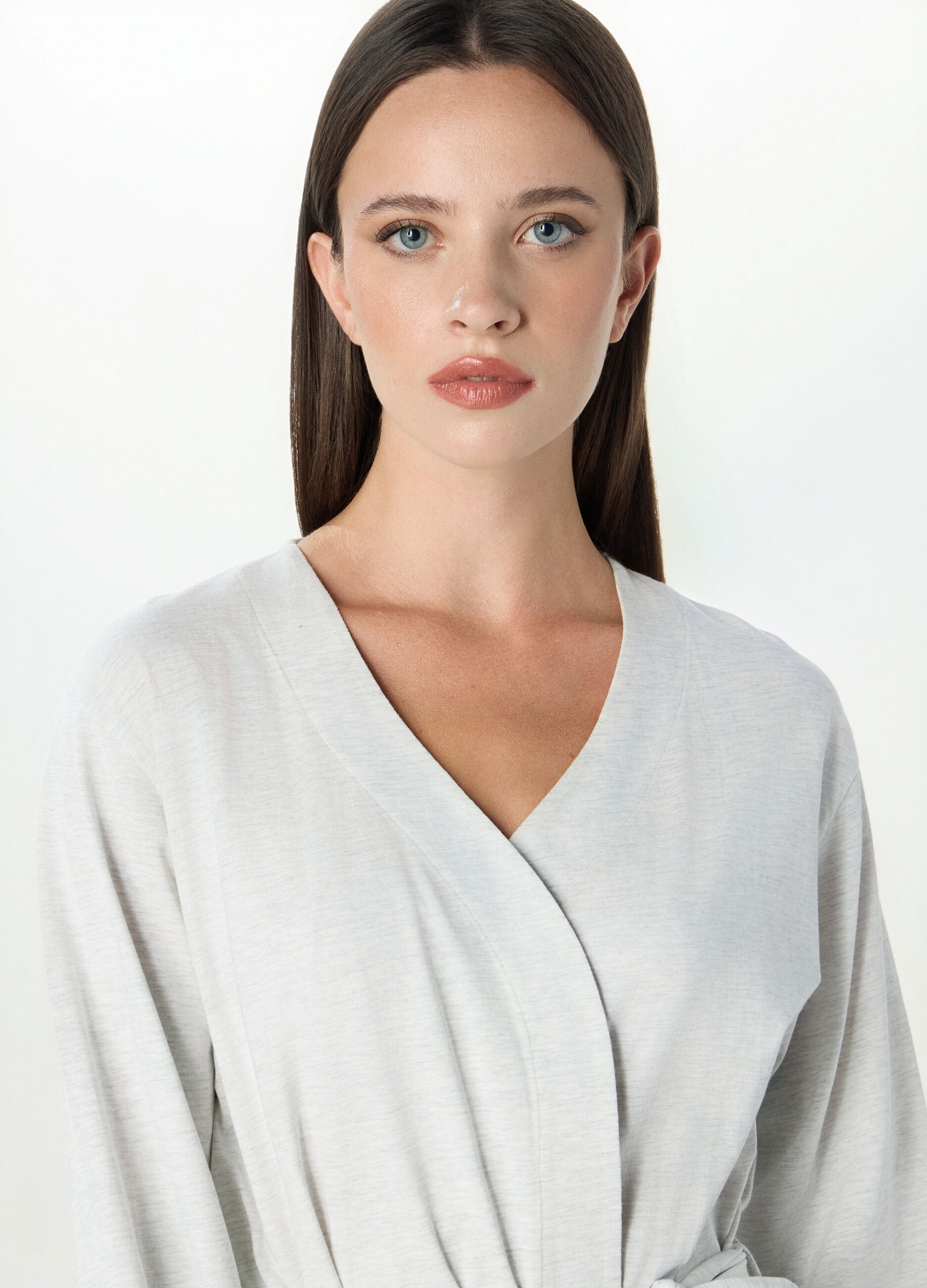 Vestaglia kimono in puro cotone donna_2