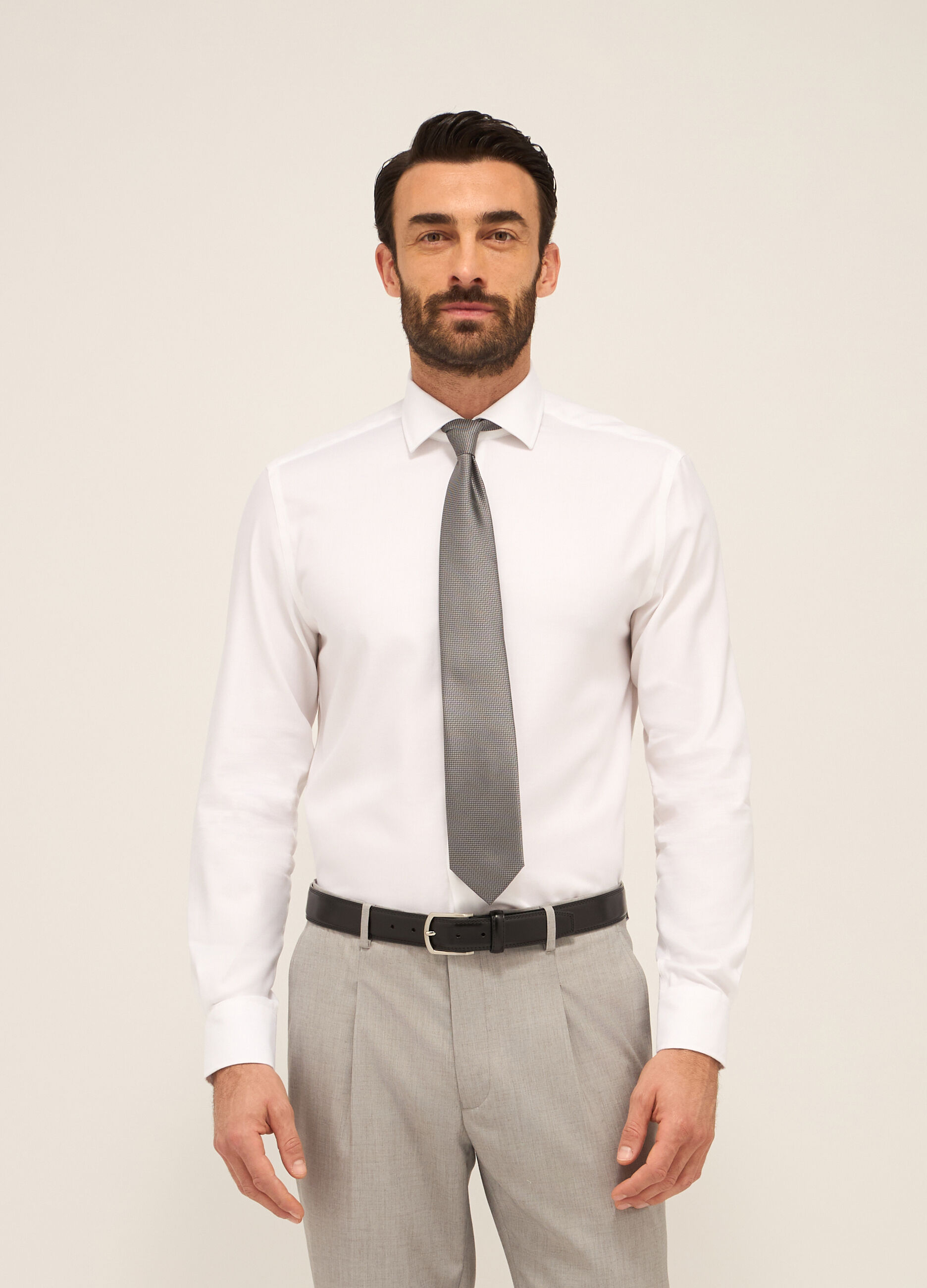 Camicia regular fit in puro cotone uomo_0